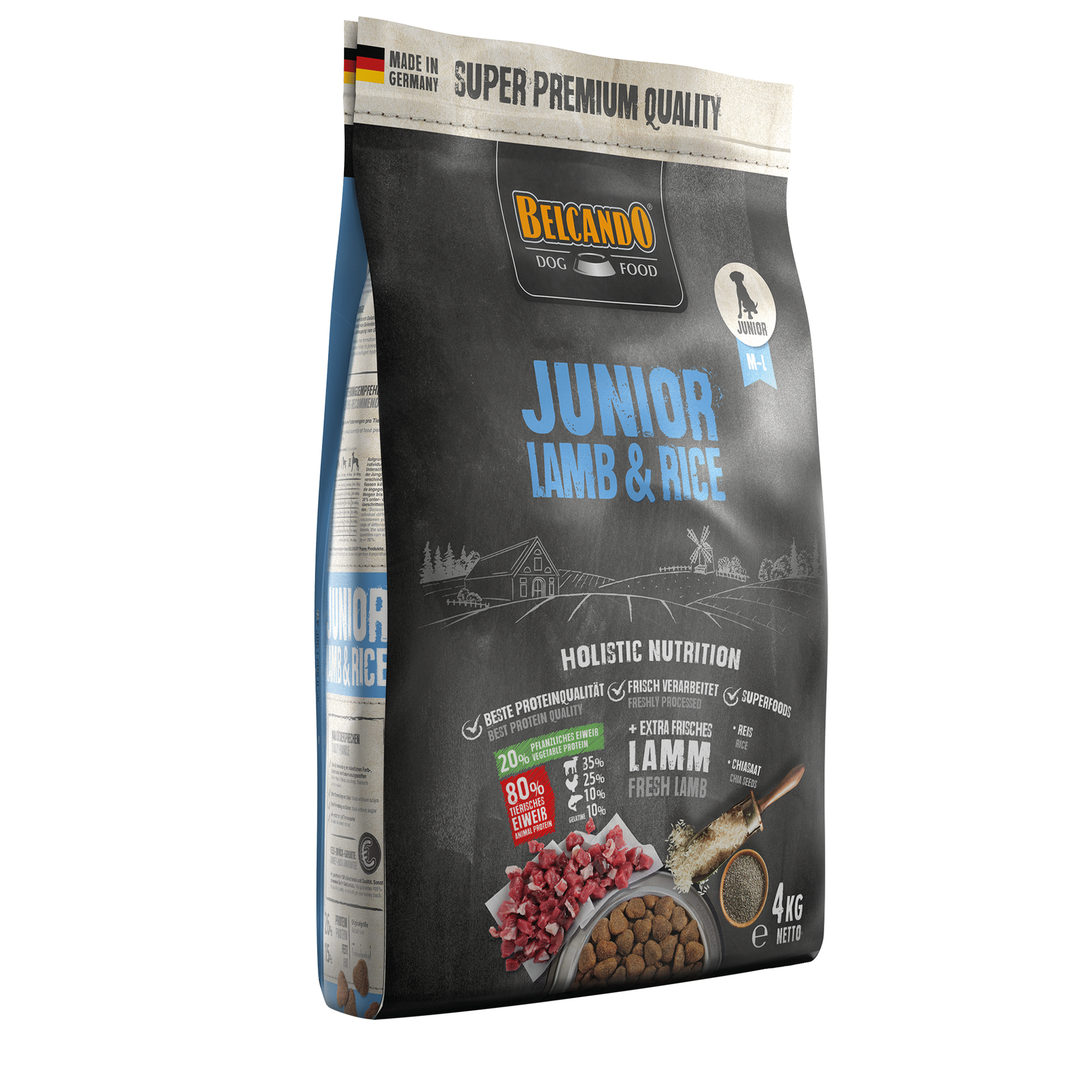 Ração para Cão Júnior Borrego e Arroz
