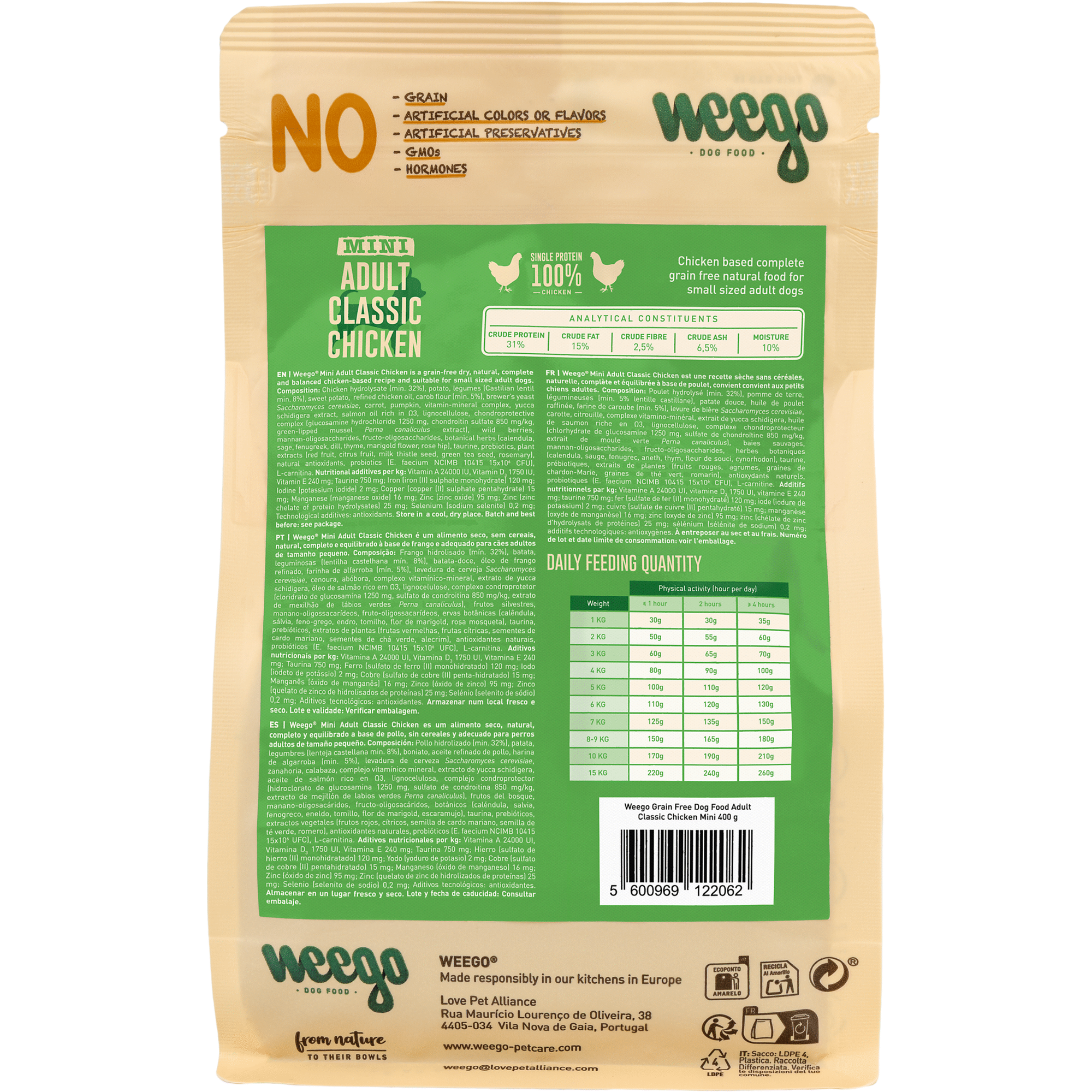 Ração para Cão Adulto Sem Cereais Frango