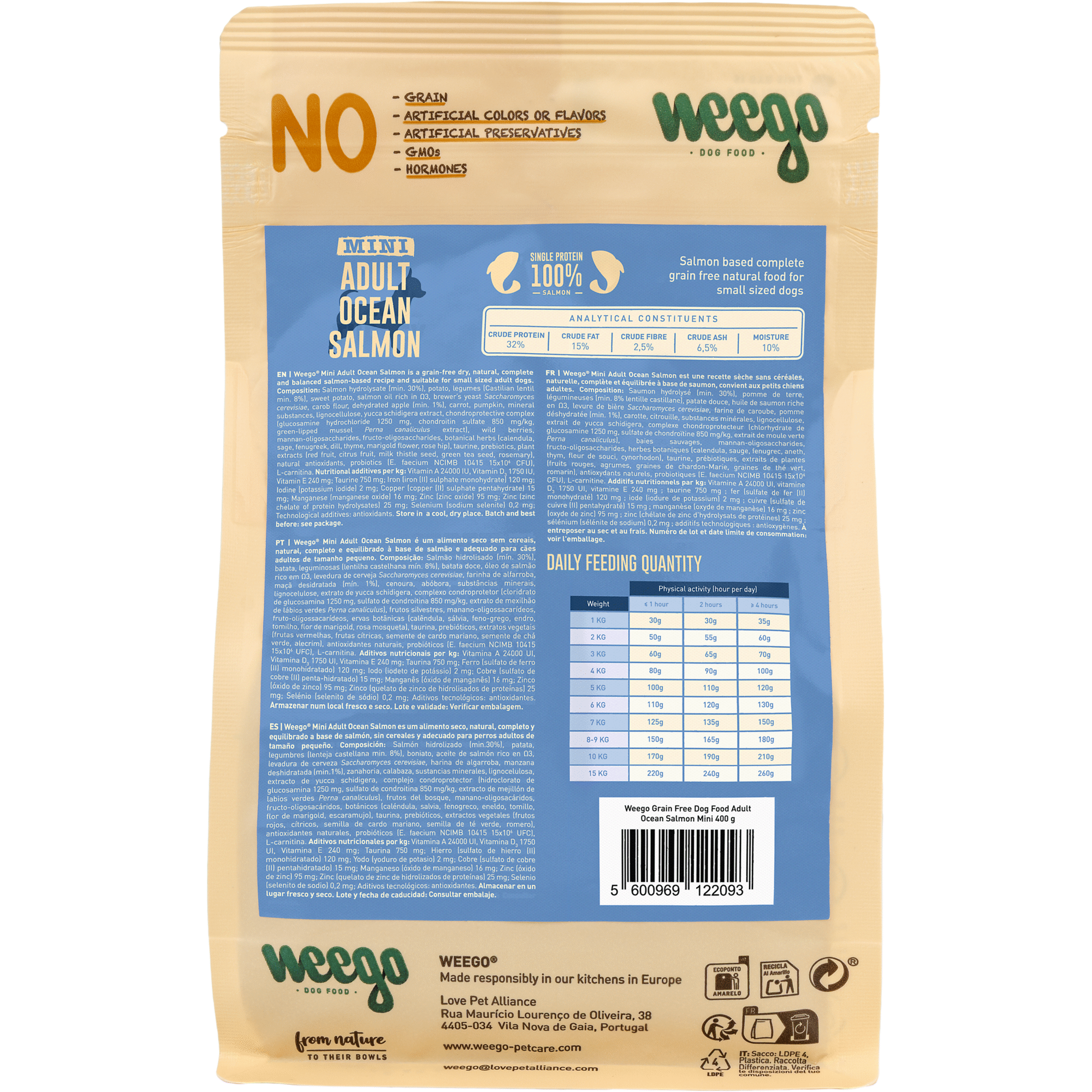 Ração para Cão Adulto Sem Cereais Salmão