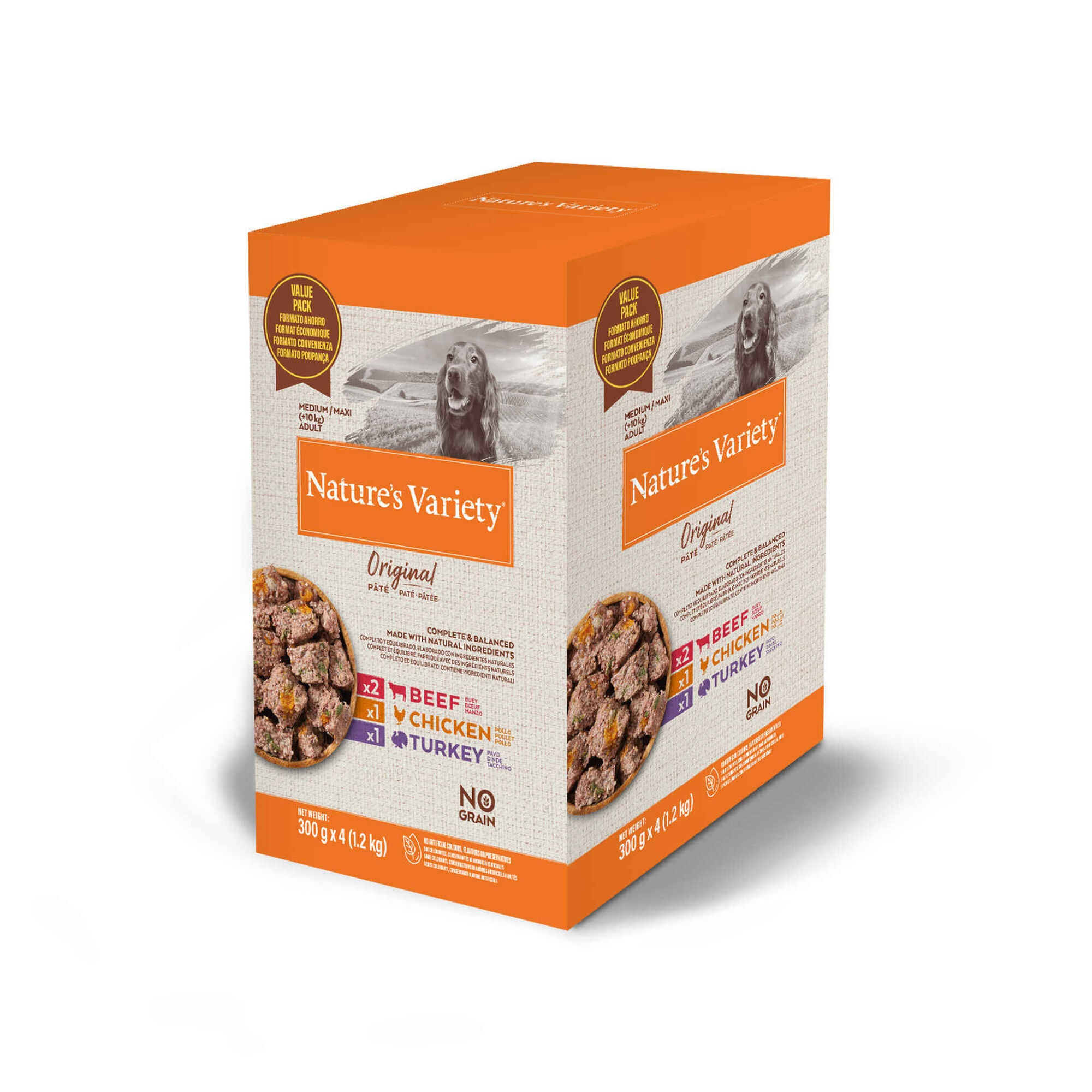 Comida Húmida para Cão Adulto Médio Original Sem Cereais Multipack