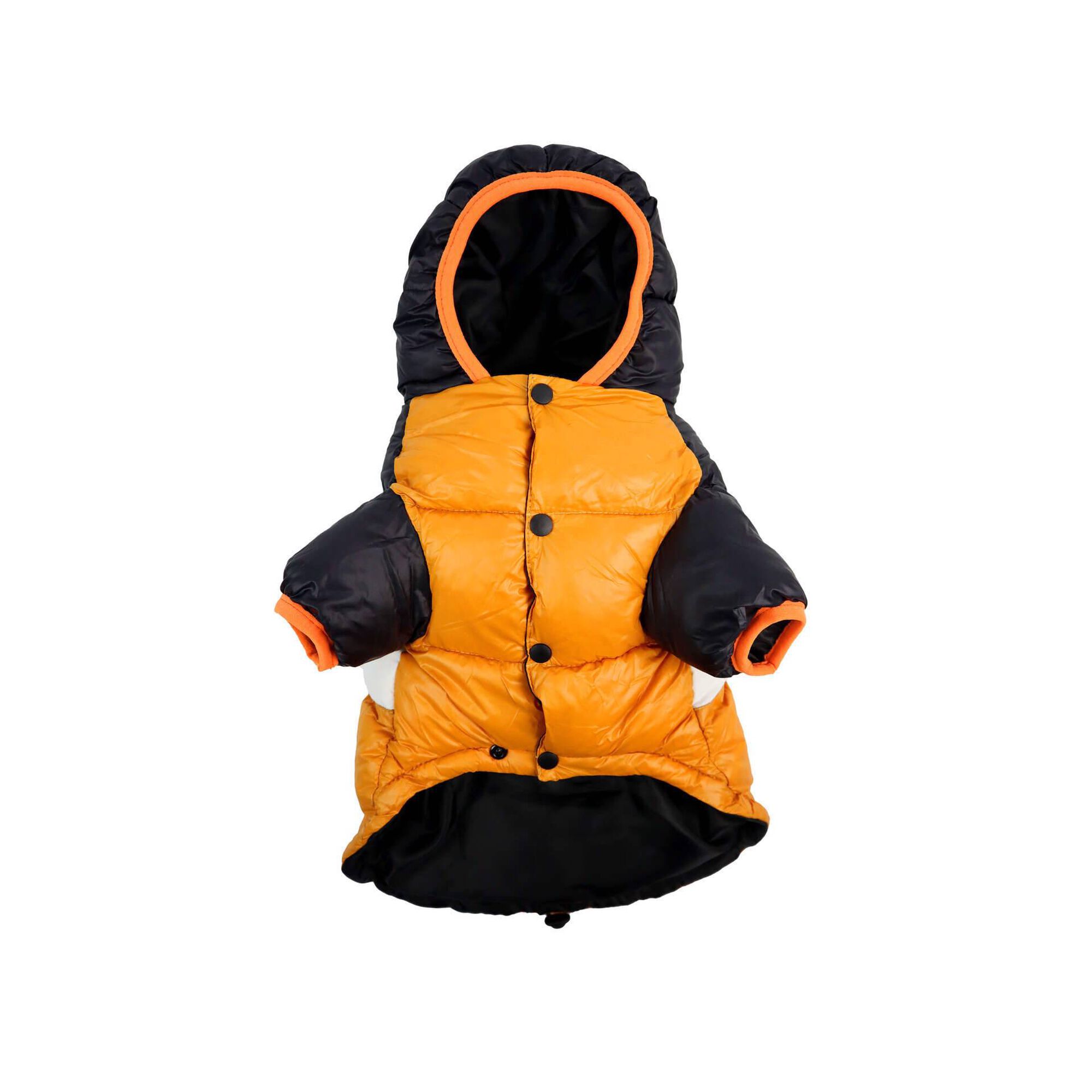 Anorak para Cão Stripes Laranja&Preto L