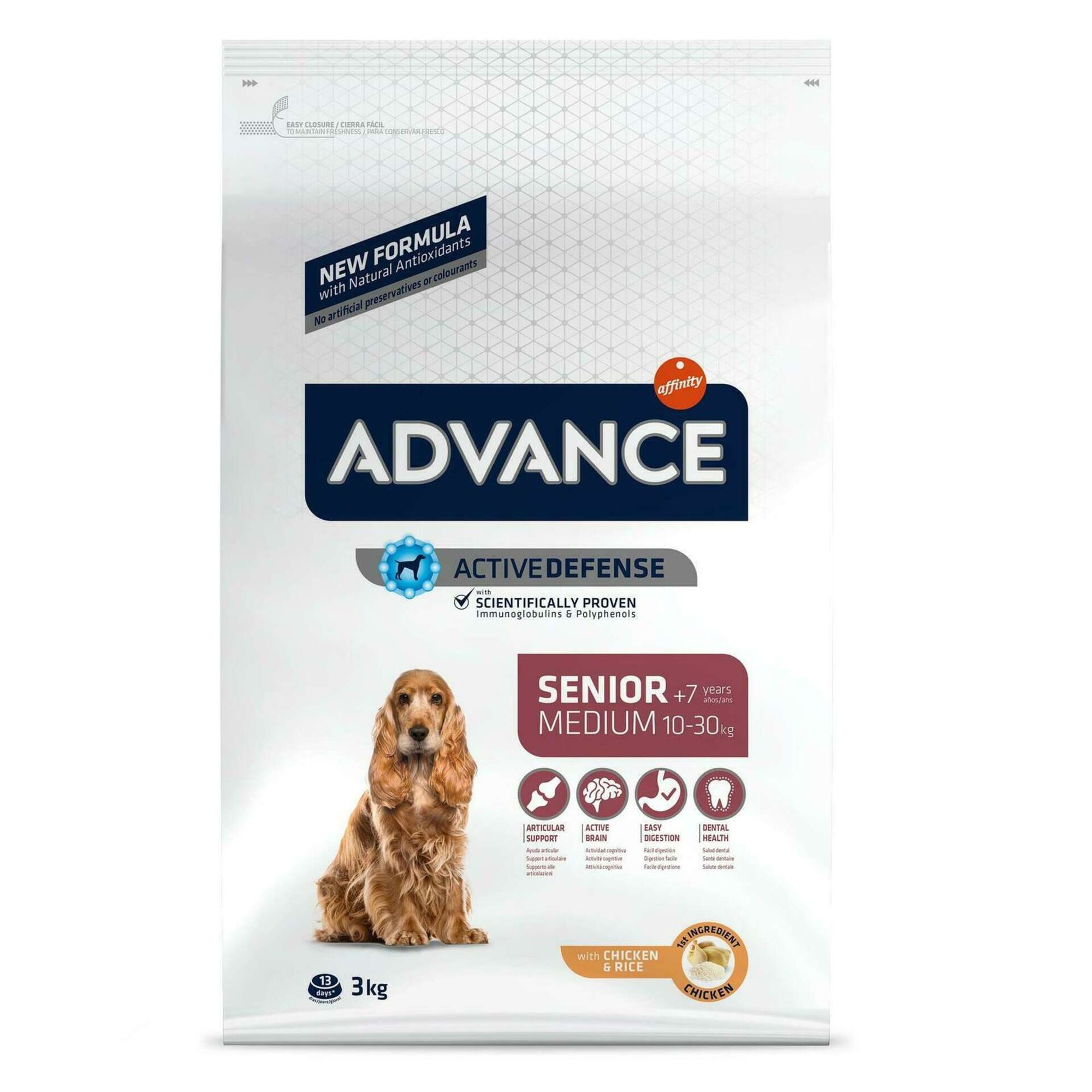 Ração para Cão Sénior Médio Frango e Arroz