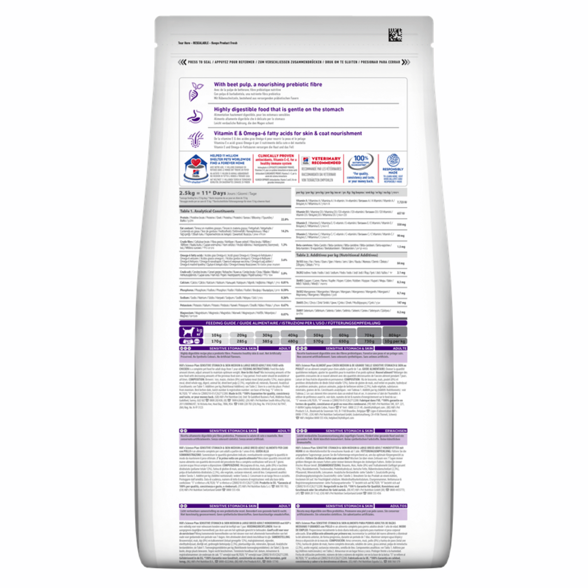 Ração para Cão Adulto Médio Science Plan Stomach & Skin