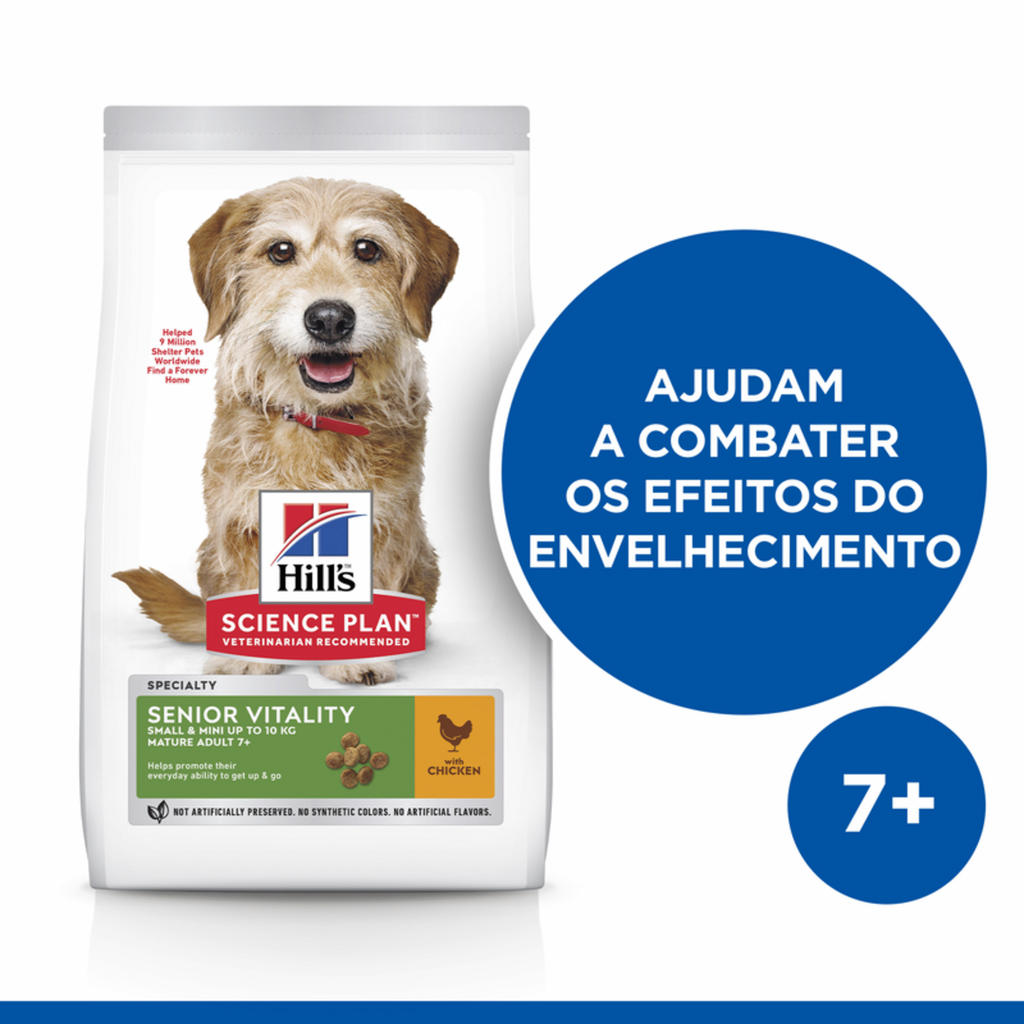 Ração para Cão Adulto 7+ Science Plan Vitality Frango Ração para Cão Adulto 7+ Science Plan Vitality Frango