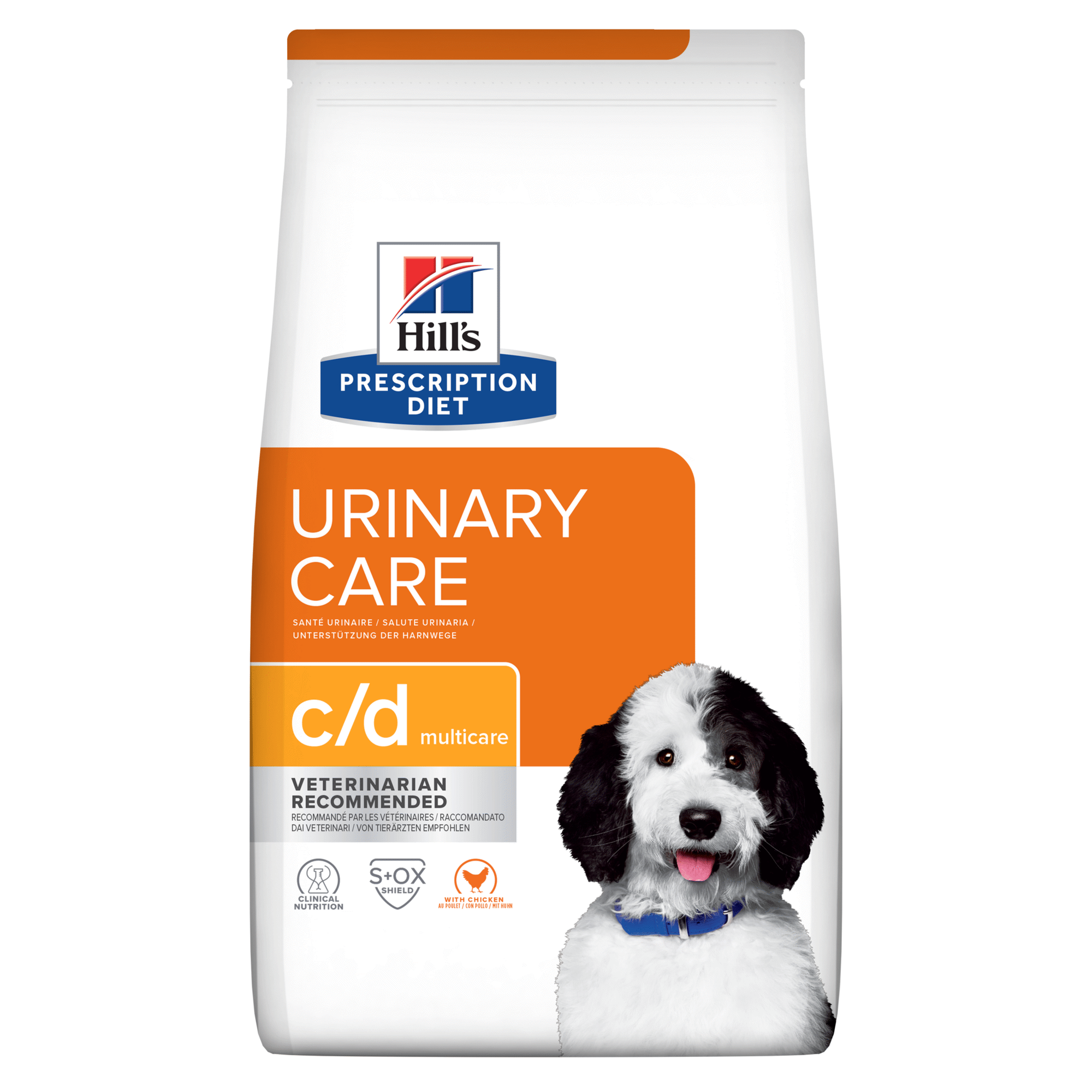 Ra&ccedil;&atilde;o para C&atilde;o Adulto Prescription Diet Urinary Care Multicare Frango