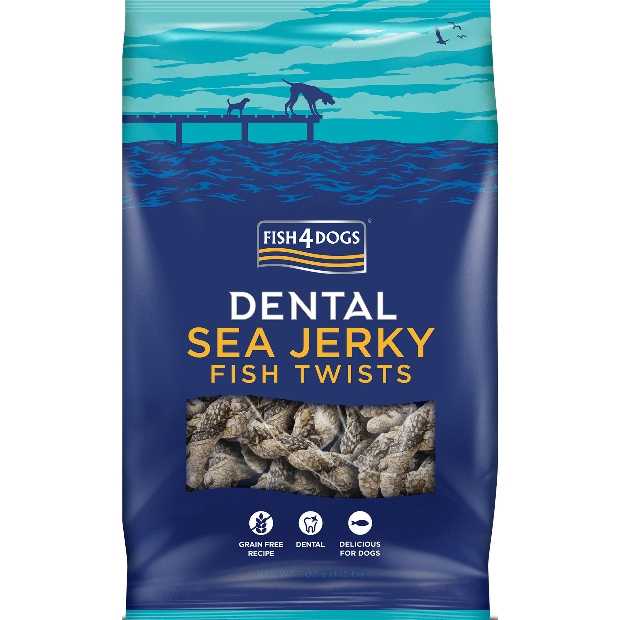 Snacks para Cão Trança de Peixe Seco