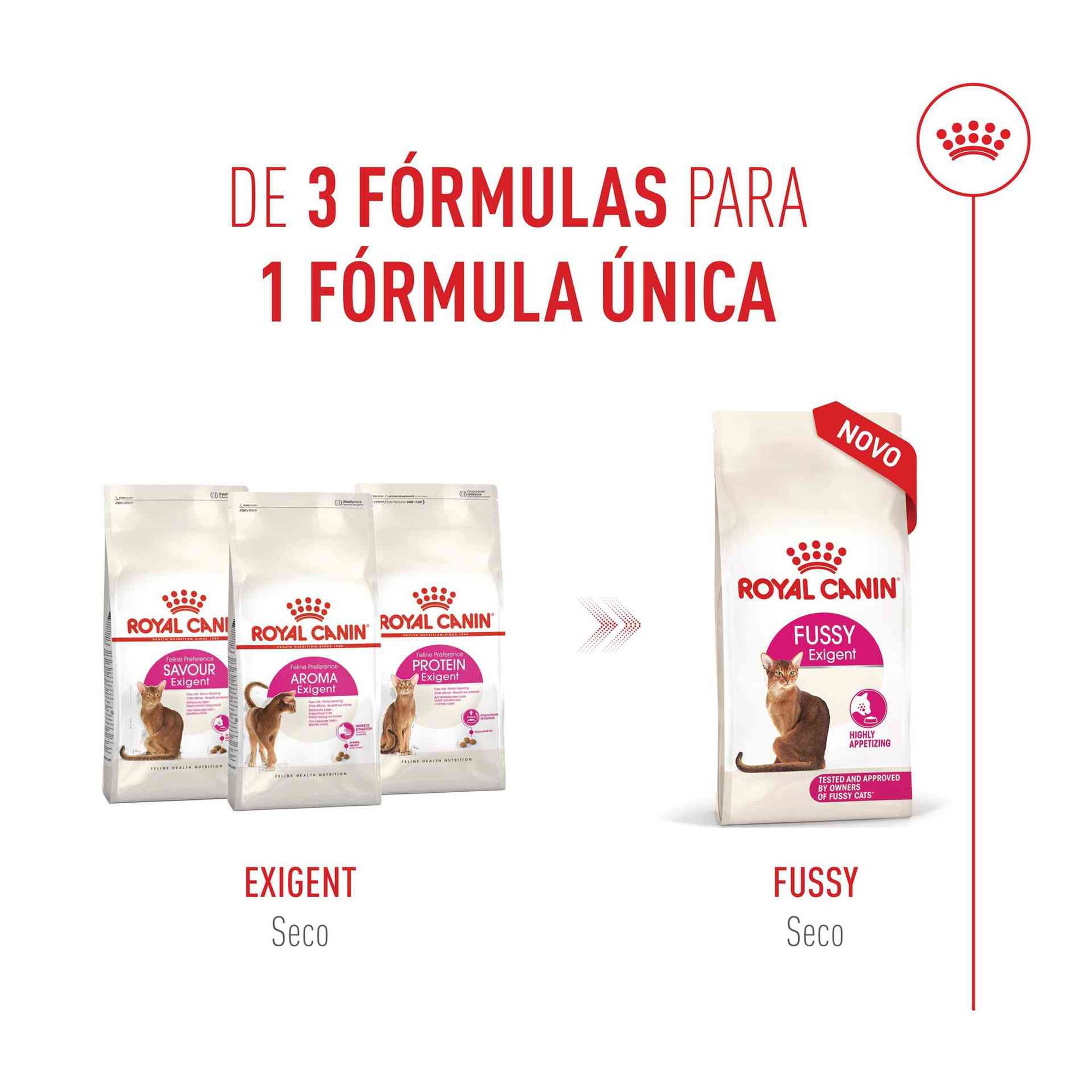 Ração para Gato Adulto Fussy Exigent