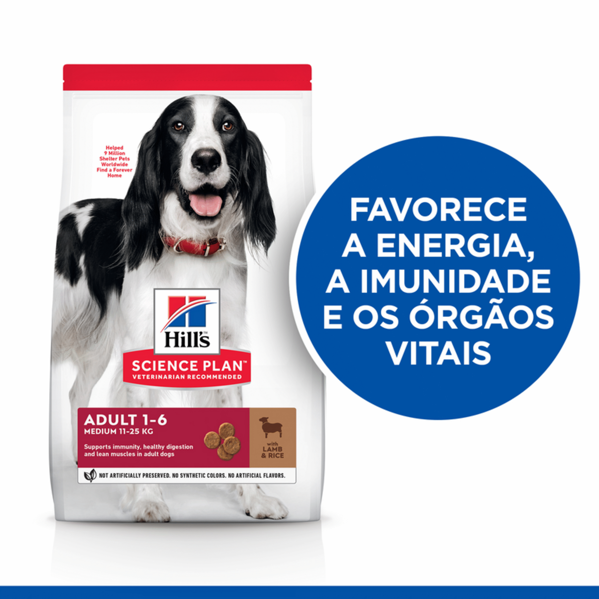 Ração para Cão Adulto Médio Science Plan Borrego e Arroz