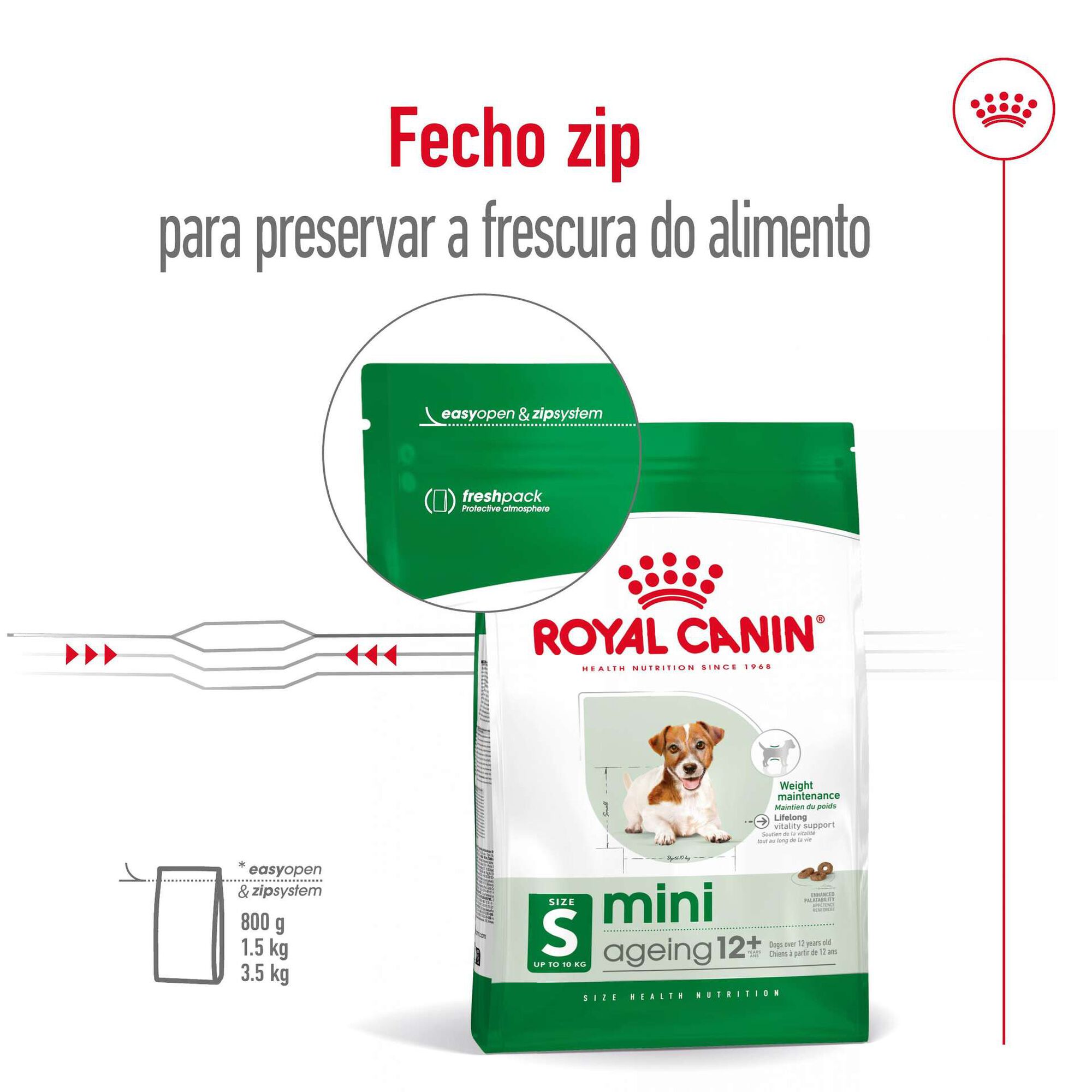 Ração para Cão Sénior Mini Ageing 12+ Ração para Cão Sénior Mini Ageing 12+