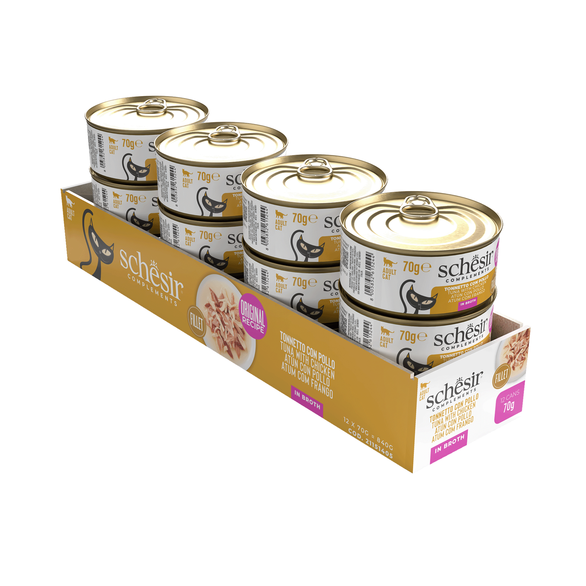 Comida Húmida para Gato Adulto Atum e Frango Comida Húmida para Gato Adulto Atum e Frango