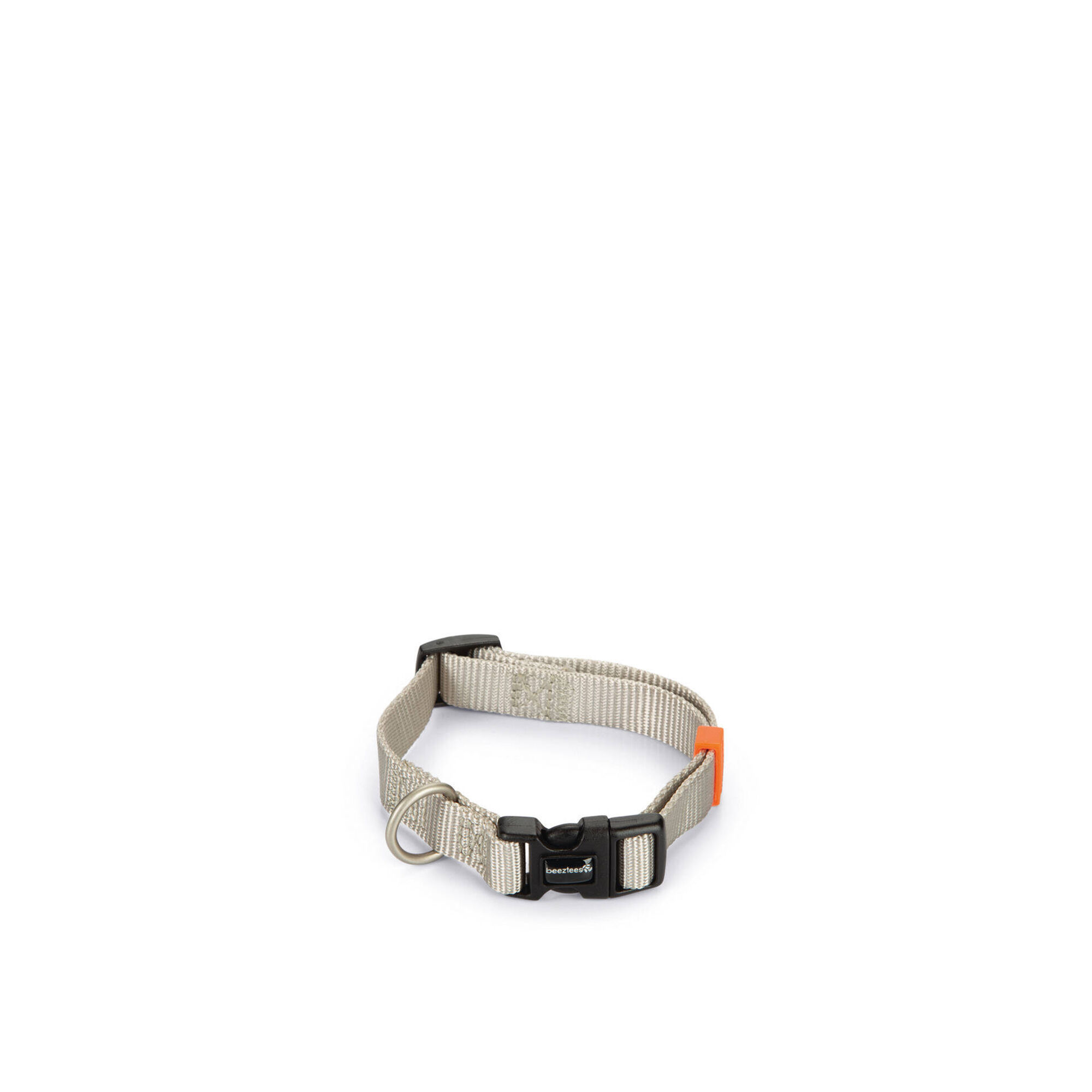 Coleira para Cão Cinza Claro Nylon