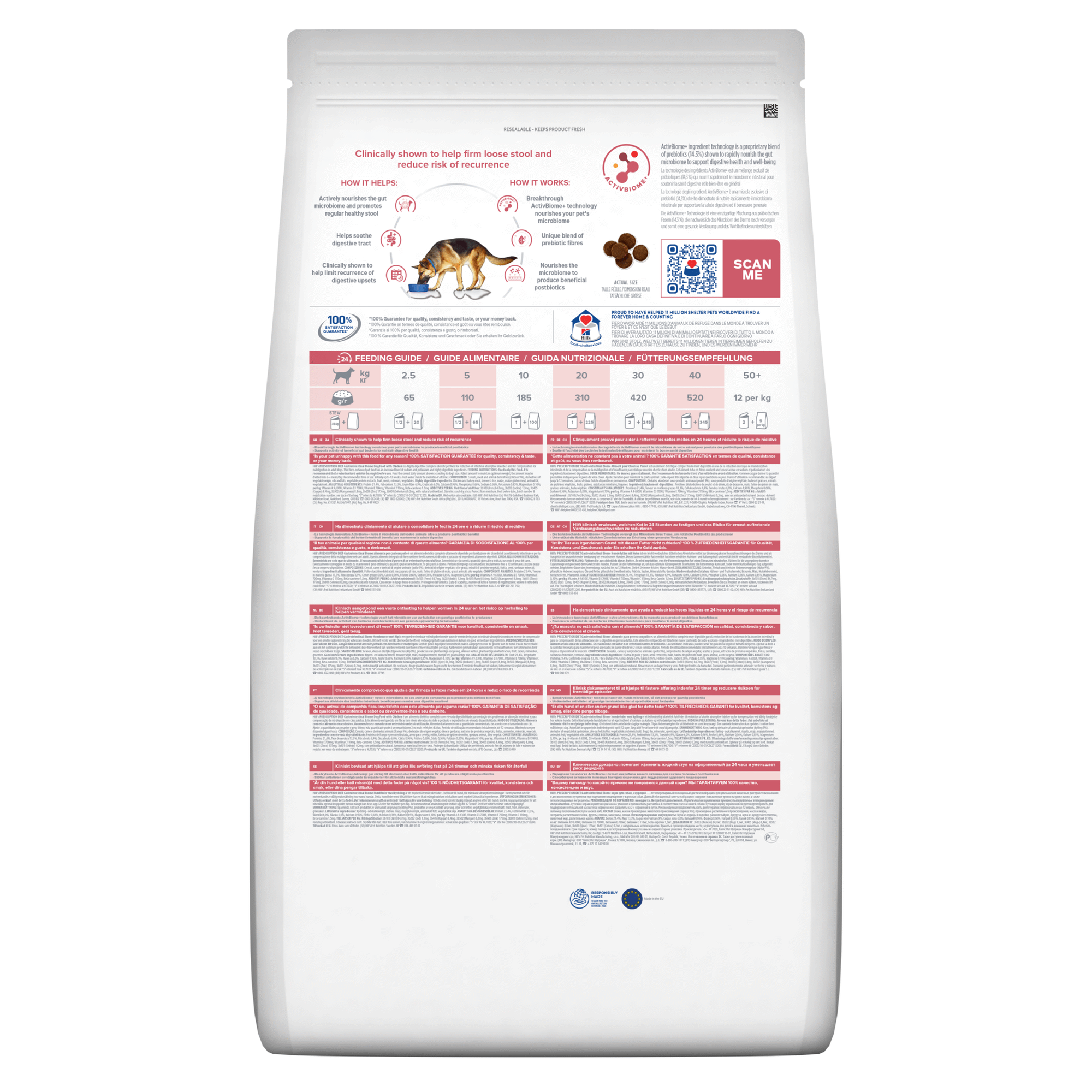 Ra&ccedil;&atilde;o para C&atilde;o Prescription Diet Gastrointestinal Biome Frango