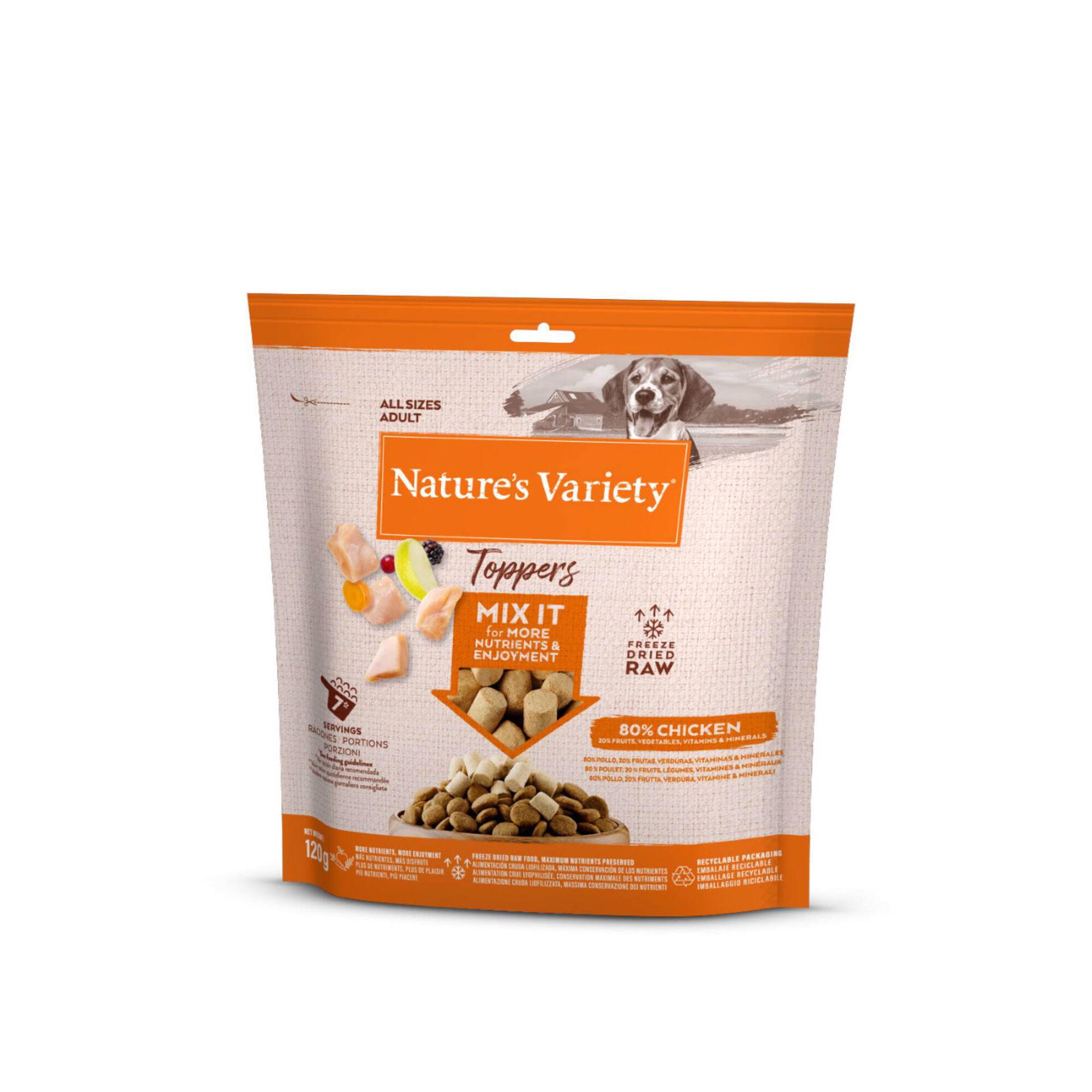 Snack para Cão Adulto Toppers Natural Frango