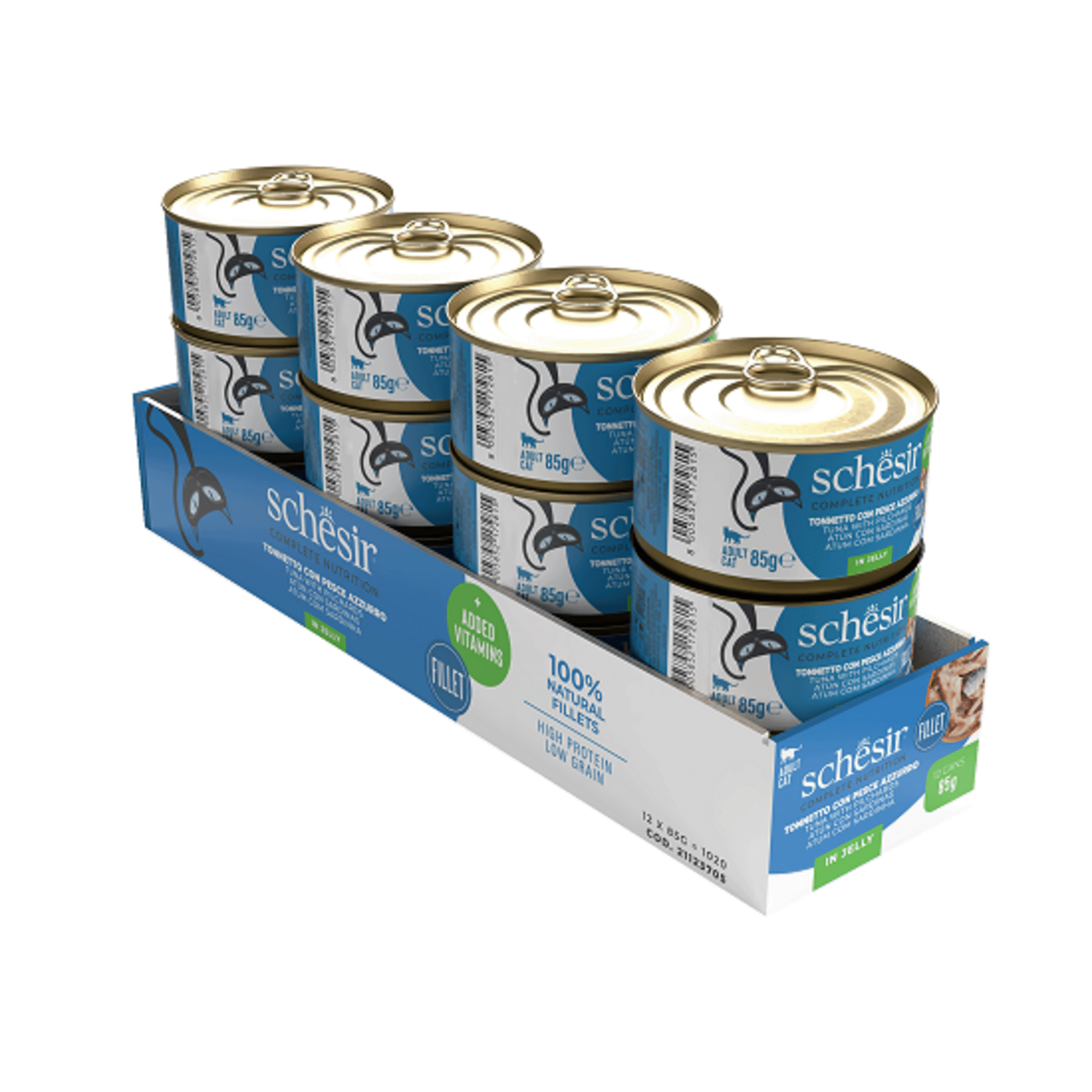 Comida Húmida para Gato Adulto Atum e Sardinha Gelatina