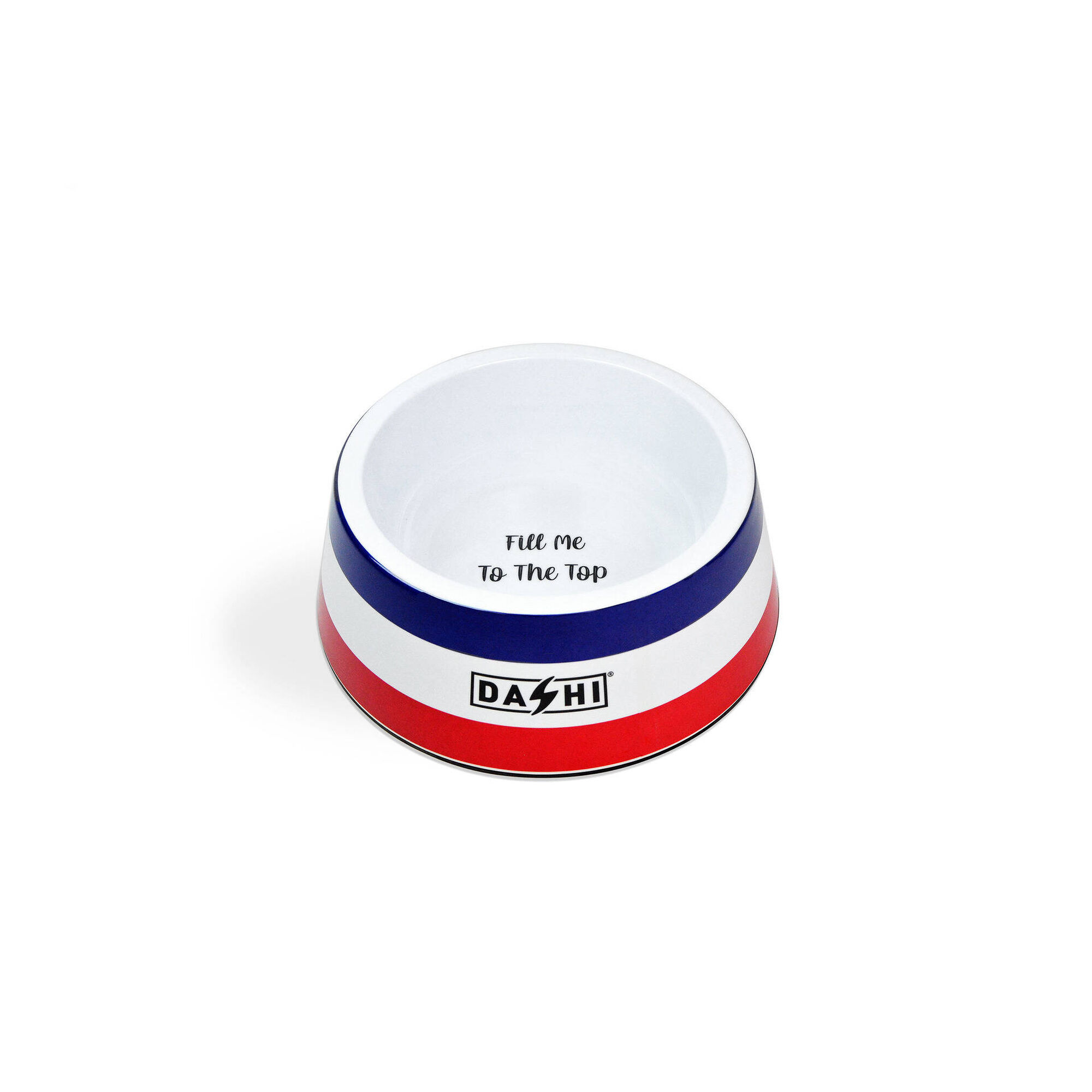 Comedouro/Bebedouro para Cão e Gato Stripes3 Vermelho e Azul L