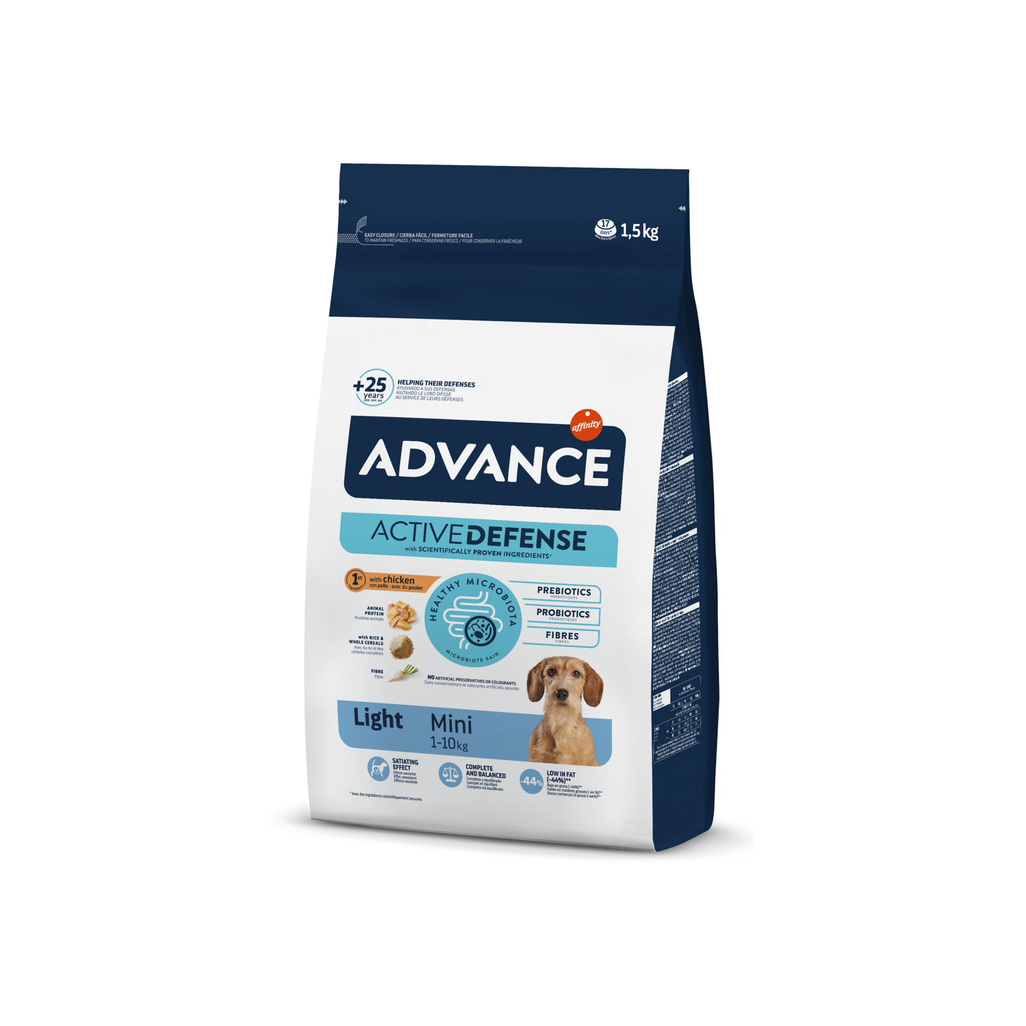 Ração para Cão Adulto Mini Light Frango e Arroz