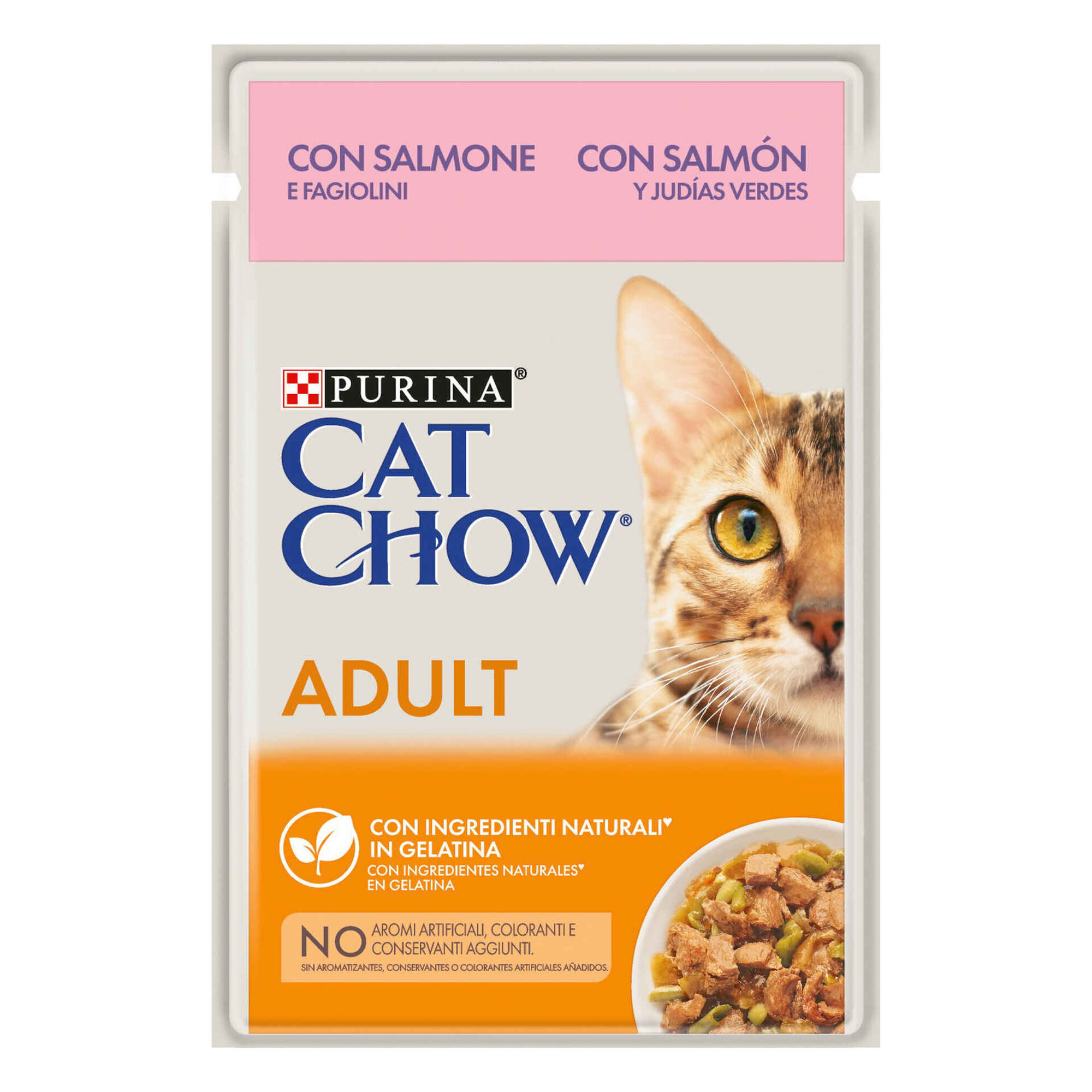 Comida Húmida para Gato Adulto Salmão Saquetas