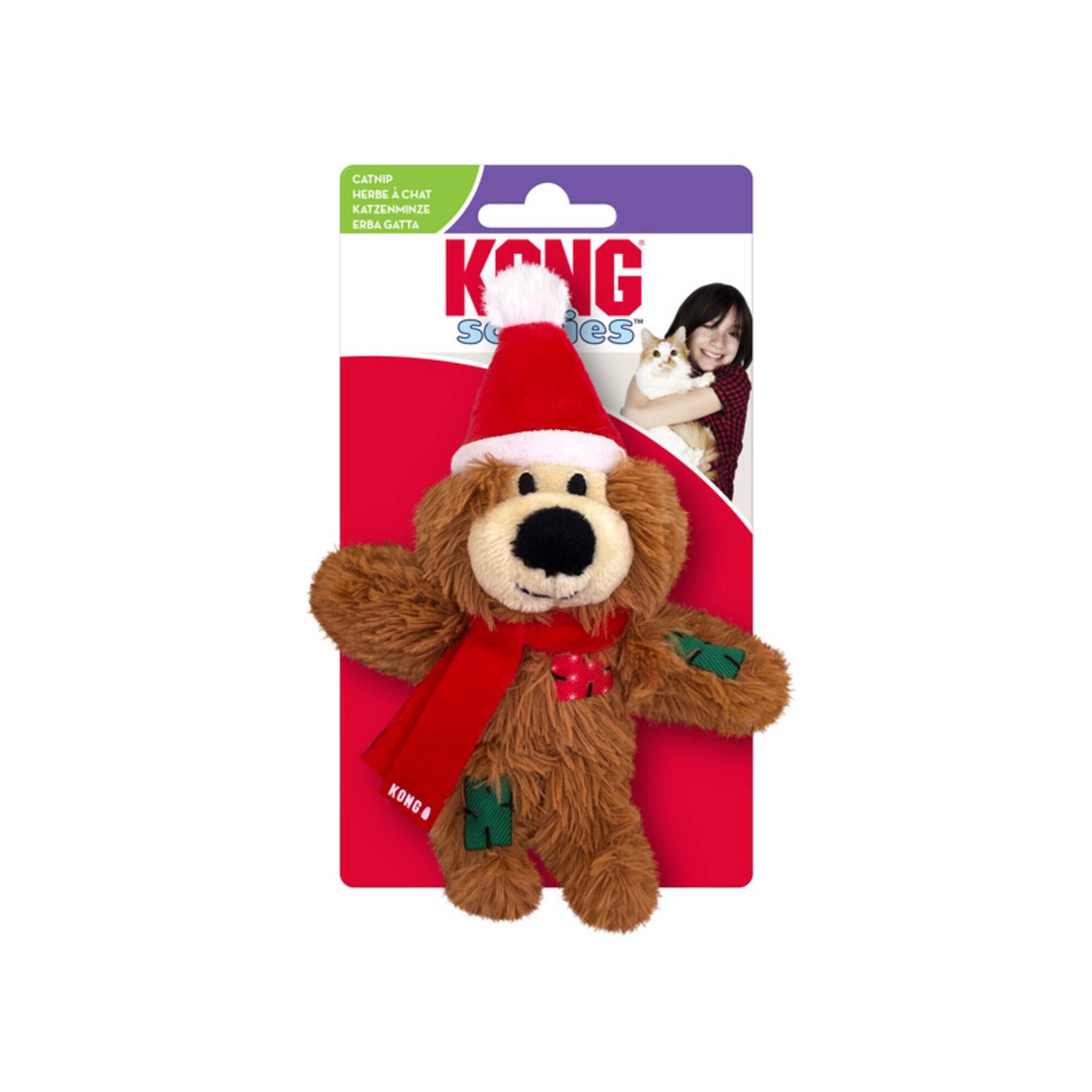 Brinquedo para Gato Holiday SoftiesBear Castanho e Branco