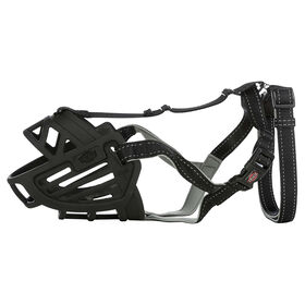 Açaime Silicone Flexível Preto 35 cm