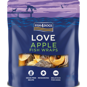 Snacks para Cão Rolos de Peixe e Maçã Snacks para Cão Rolos de Peixe e Maçã