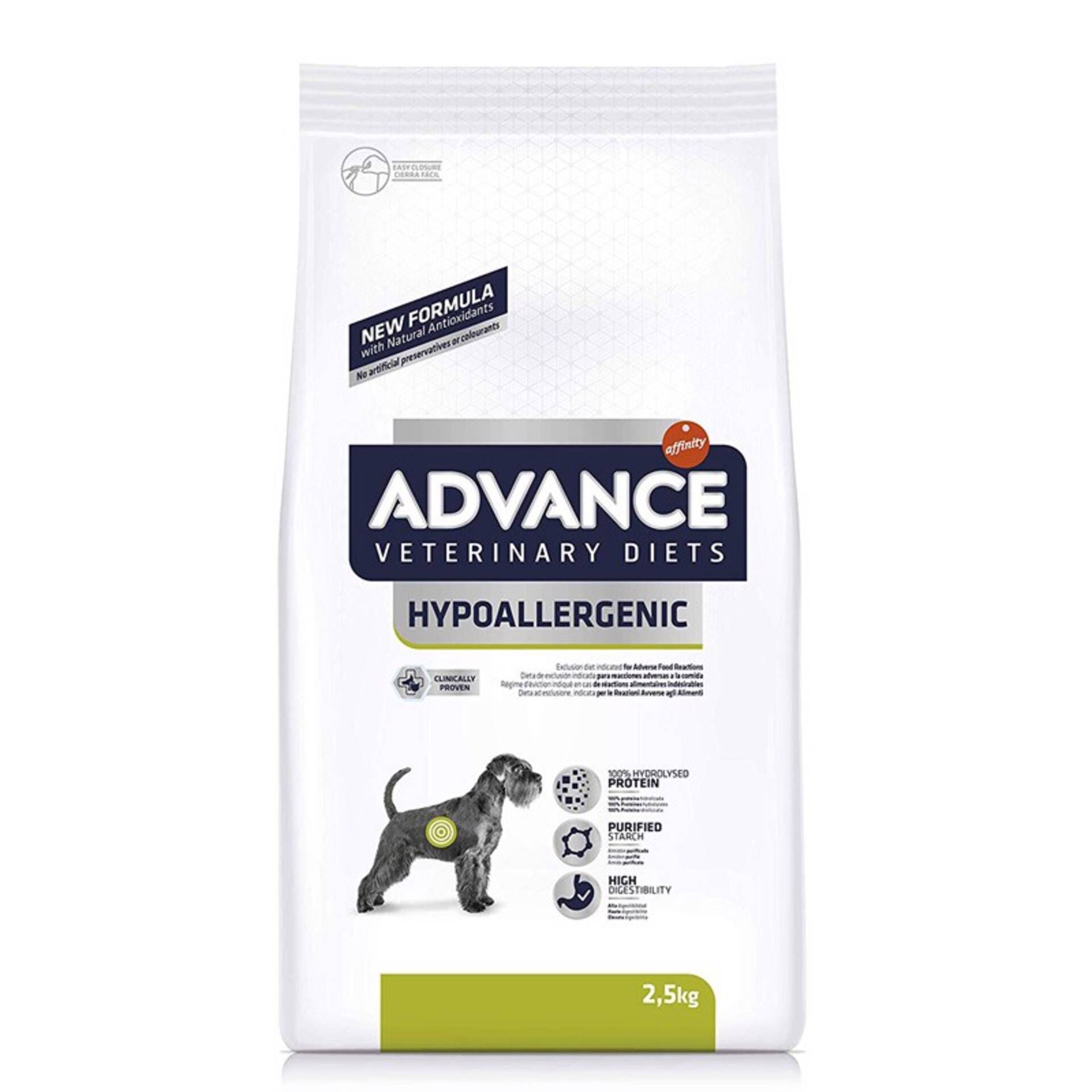 Racao para Cao Adulto Hypoallergenic Affinity Advance Veterinary Diets emb. 2 5 kg ZU.pt