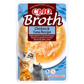 Snack para Gato Broth Frango e Atum