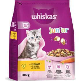 Ra&ccedil;&atilde;o para Gato J&uacute;nior Frango Whiskas