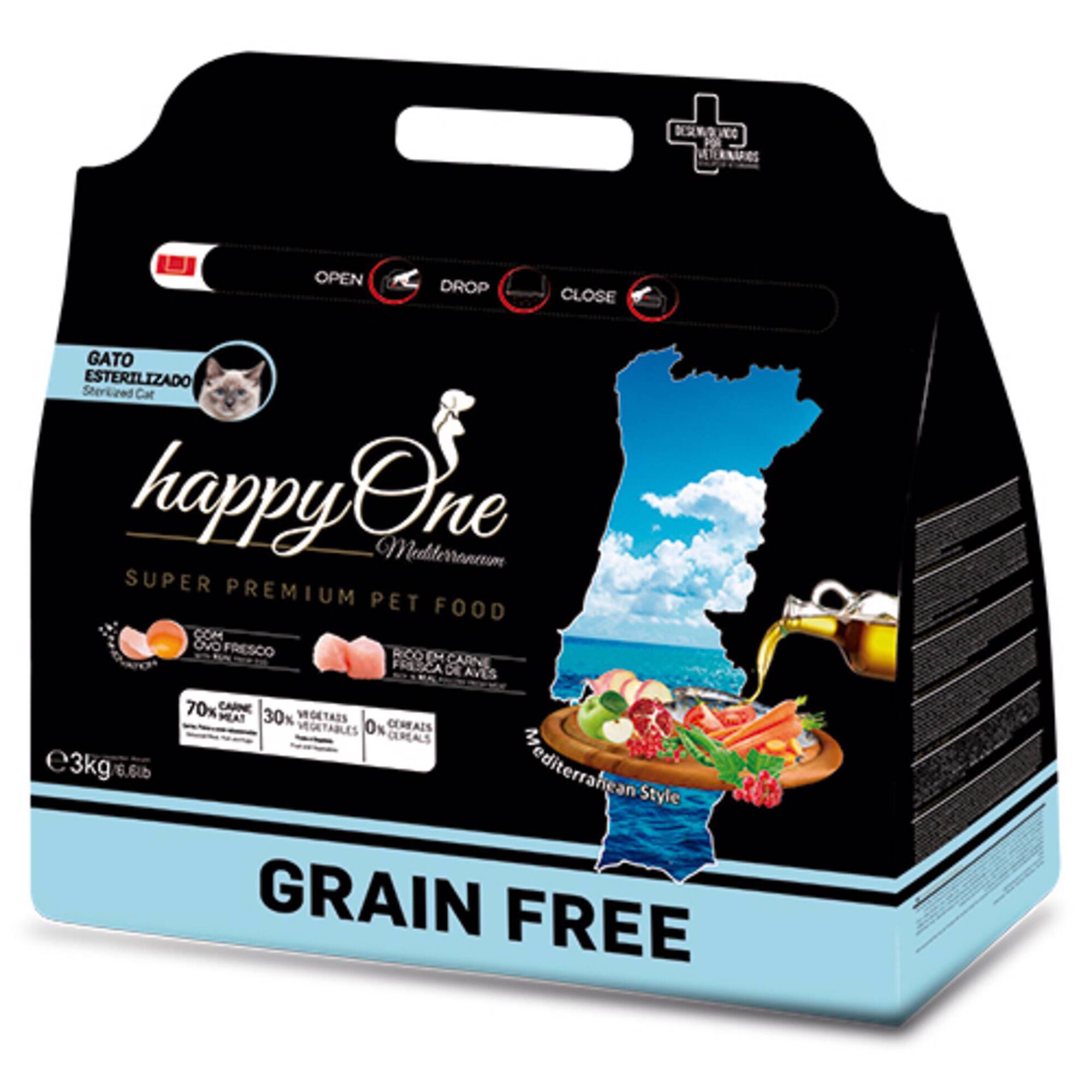 Ração para Gato Adulto Esterilizado Grain Free