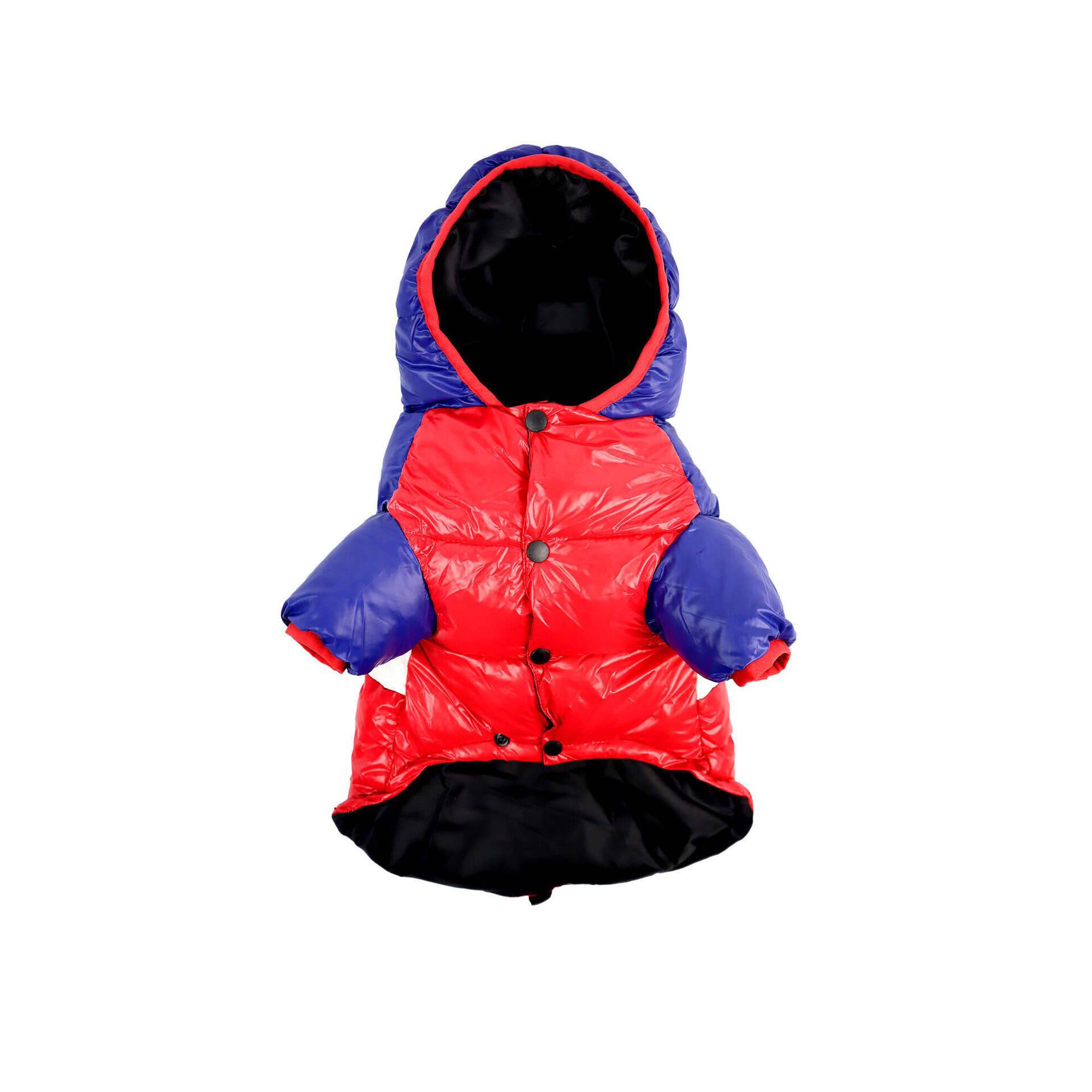 Anorak para Cão Stripes Vermelho e Azul