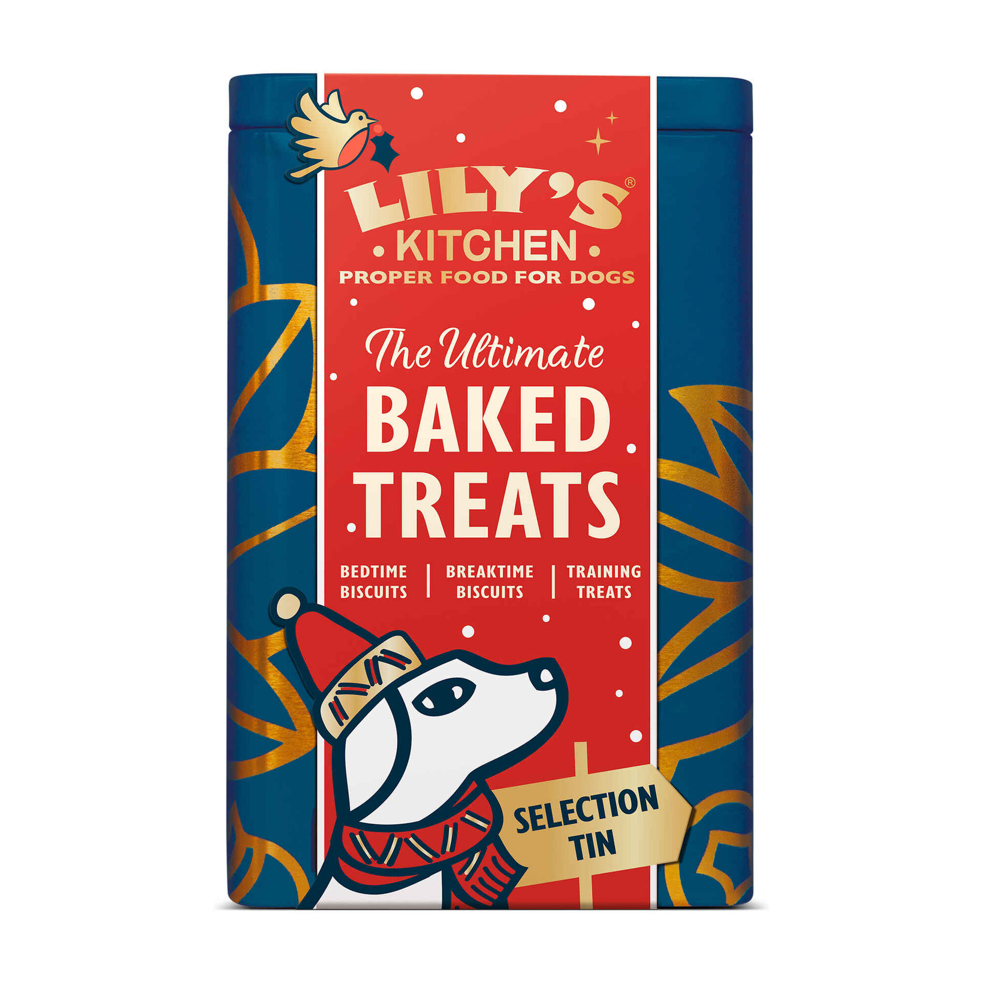 Snack para Cão Biscoitos Natal em Lata