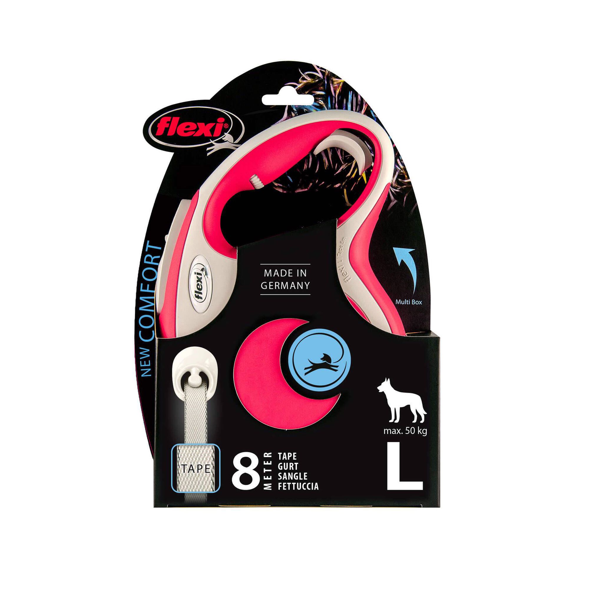 Trela para Cão New Confort Tape Vermelha XS