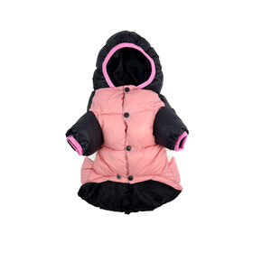 Anorak para Cão Stripes Rosa e Preto L Anorak para Cão Stripes Rosa e Preto L