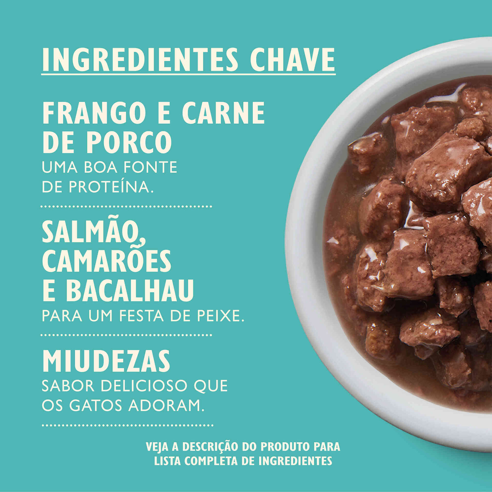 Comida Húmida para Gato Júnior Tasty Cuts Frango/Peixe