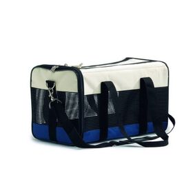 Transportadora Creme e Azul