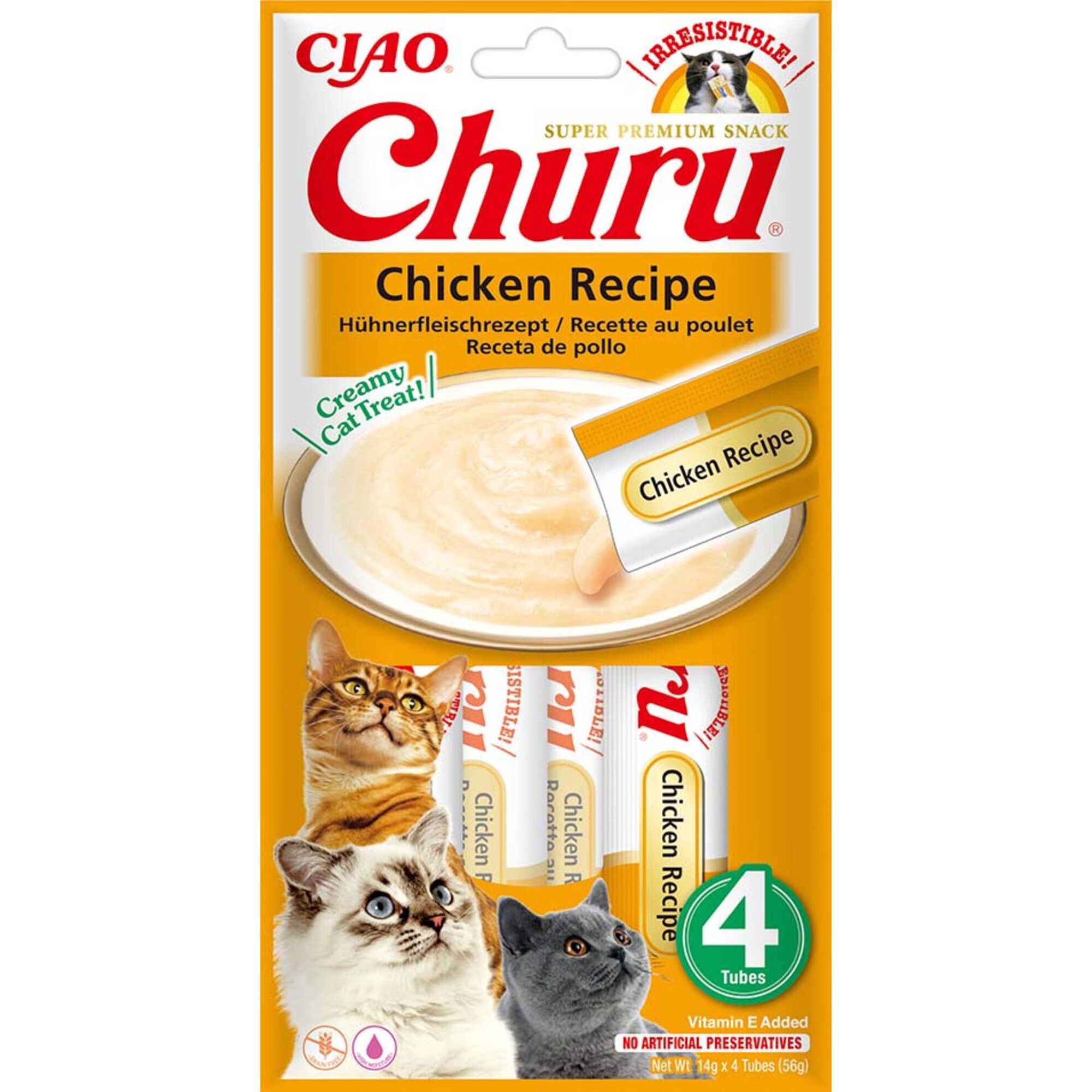 Pur&eacute; para Gato Frango Churu