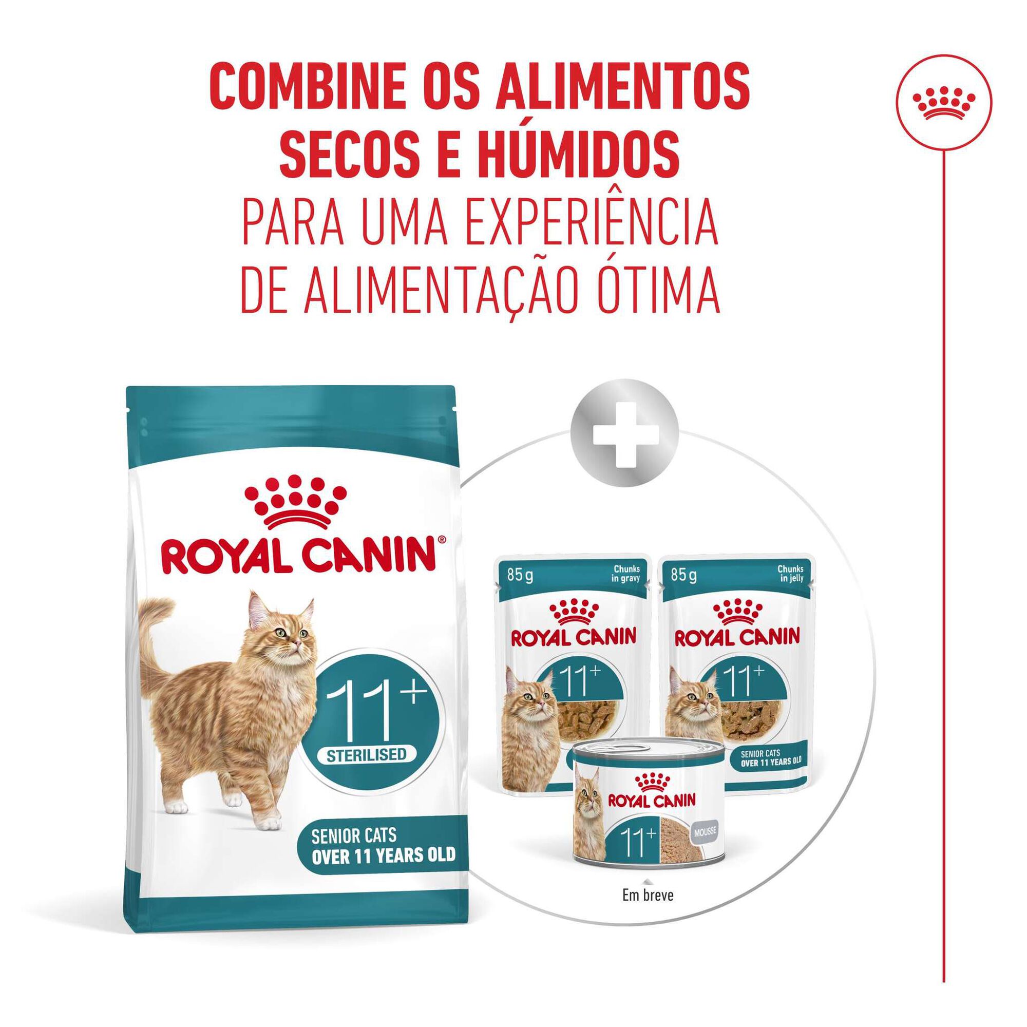 Ração para Gato Sénior Esterilizado Ageing+11