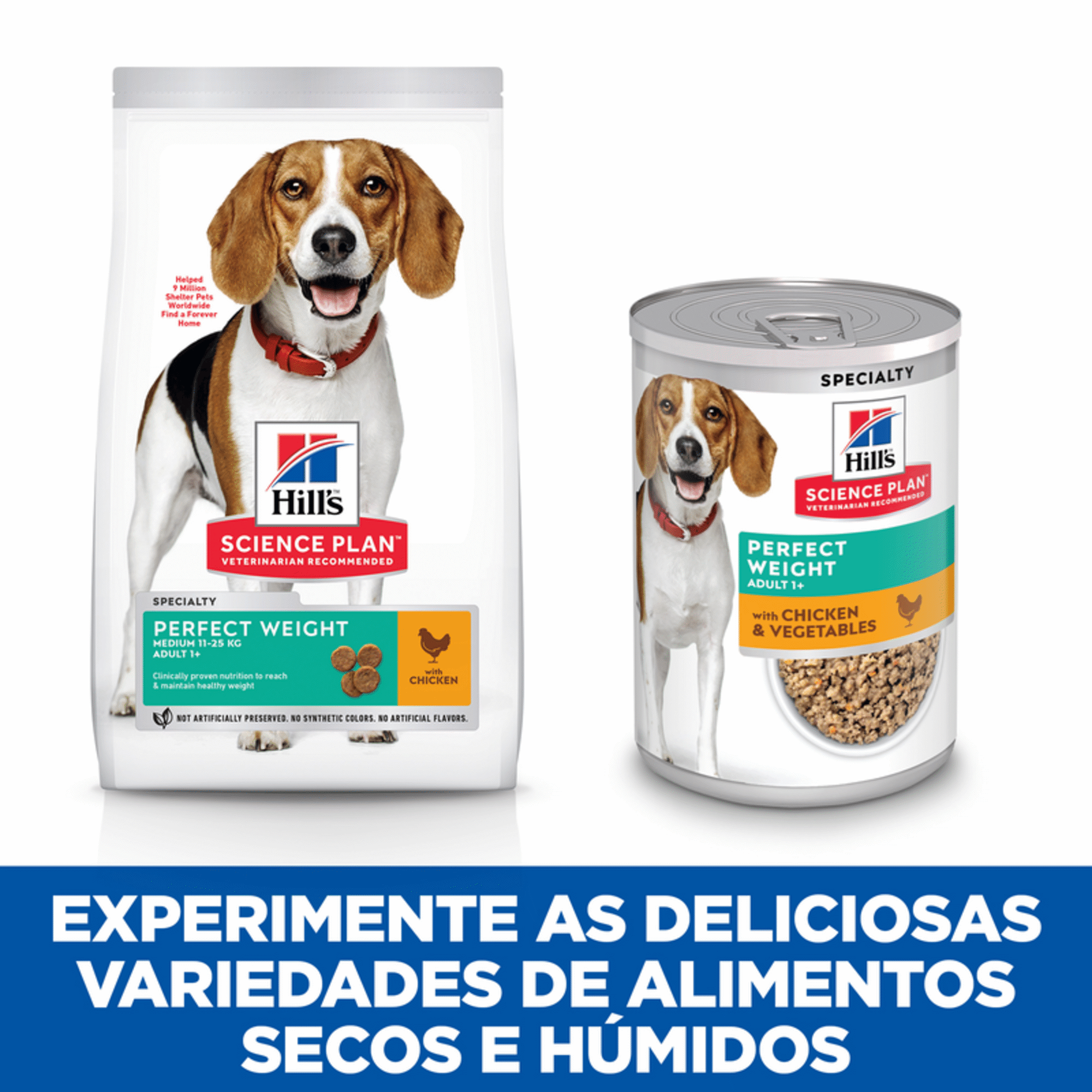 Ração para Cão Adulto Médio Science Plan Perfect Weight Frango