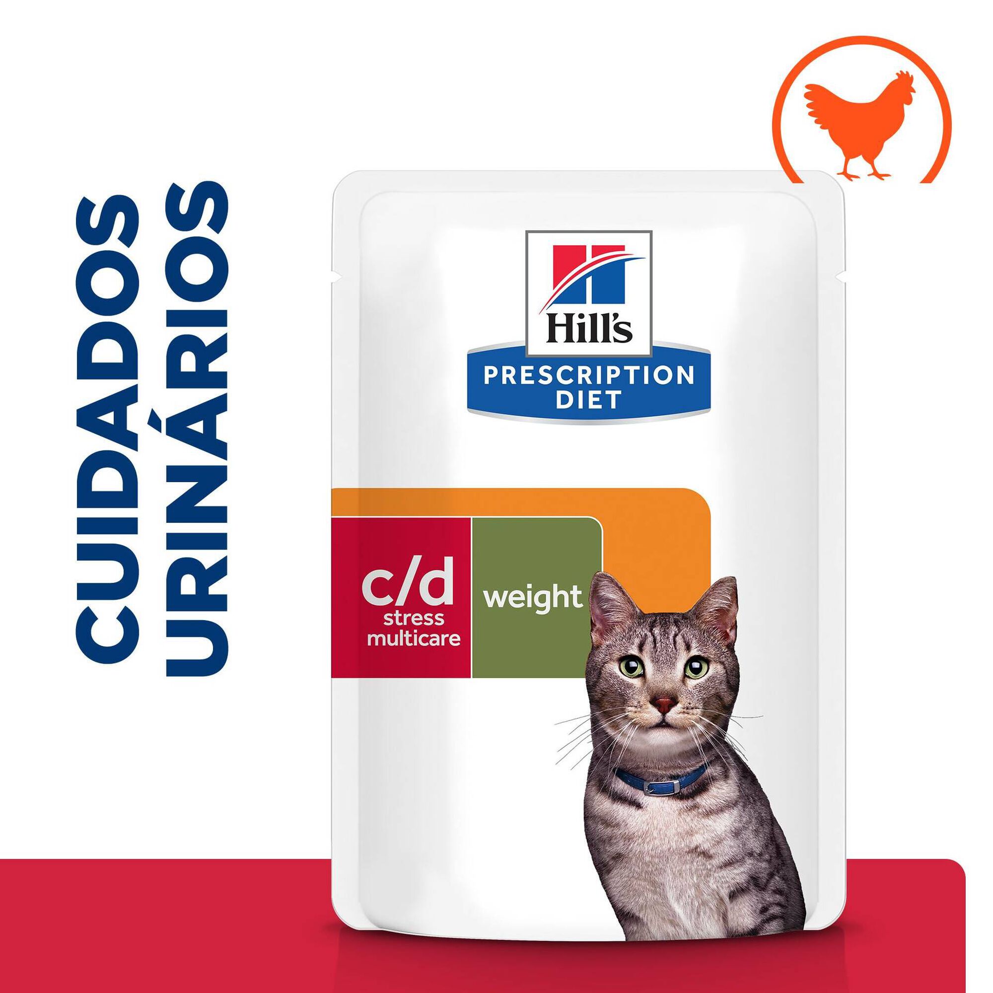 Comida H&uacute;mida para Gato Prescription Diet Stress & Metabolic Frango