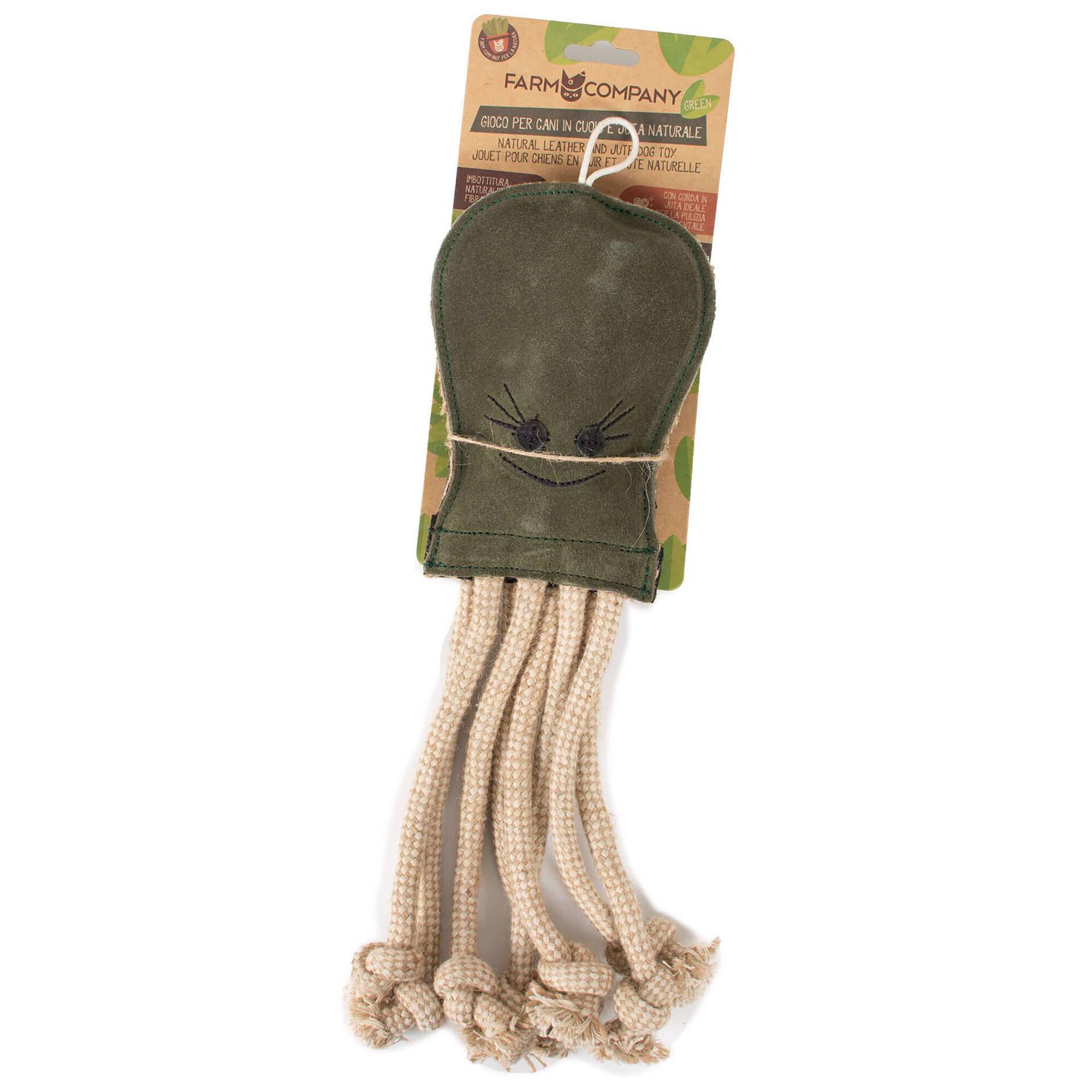 Brinquedo para Cão Polvo com Corda Natural 40 cm