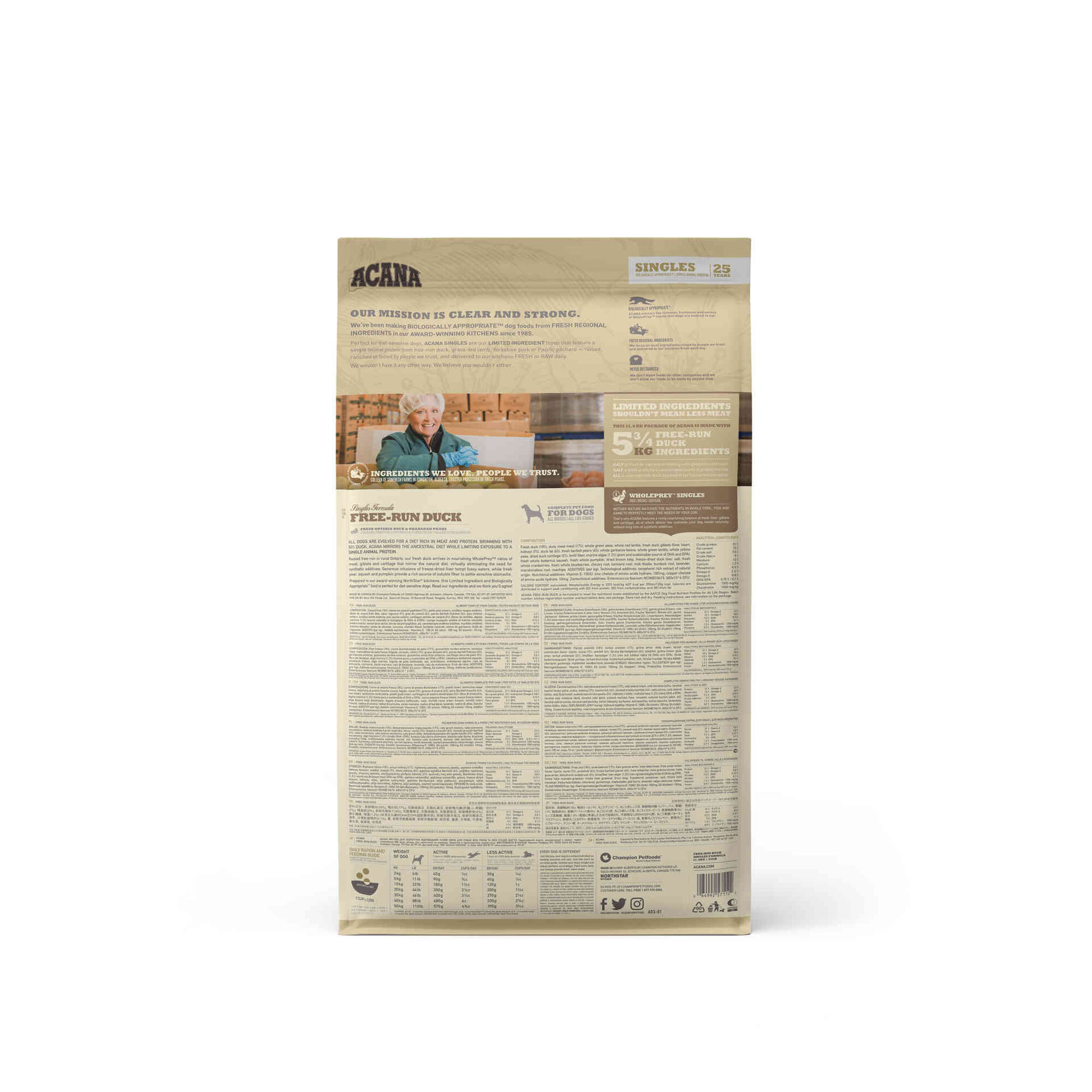 Ração para Cão Singles Formula Free-Run Duck