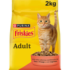 Ra&ccedil;&atilde;o para Gato Adulto Vaca, Frango e Legumes Purina Friskies