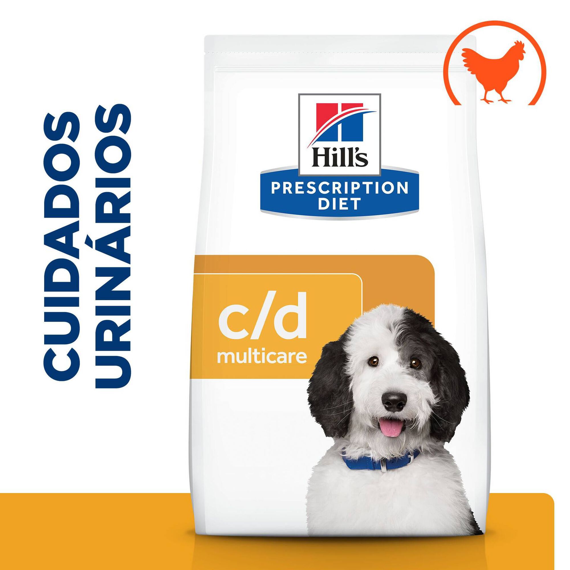 Ra&ccedil;&atilde;o para C&atilde;o Adulto Prescription Diet Urinary Care Multicare Frango