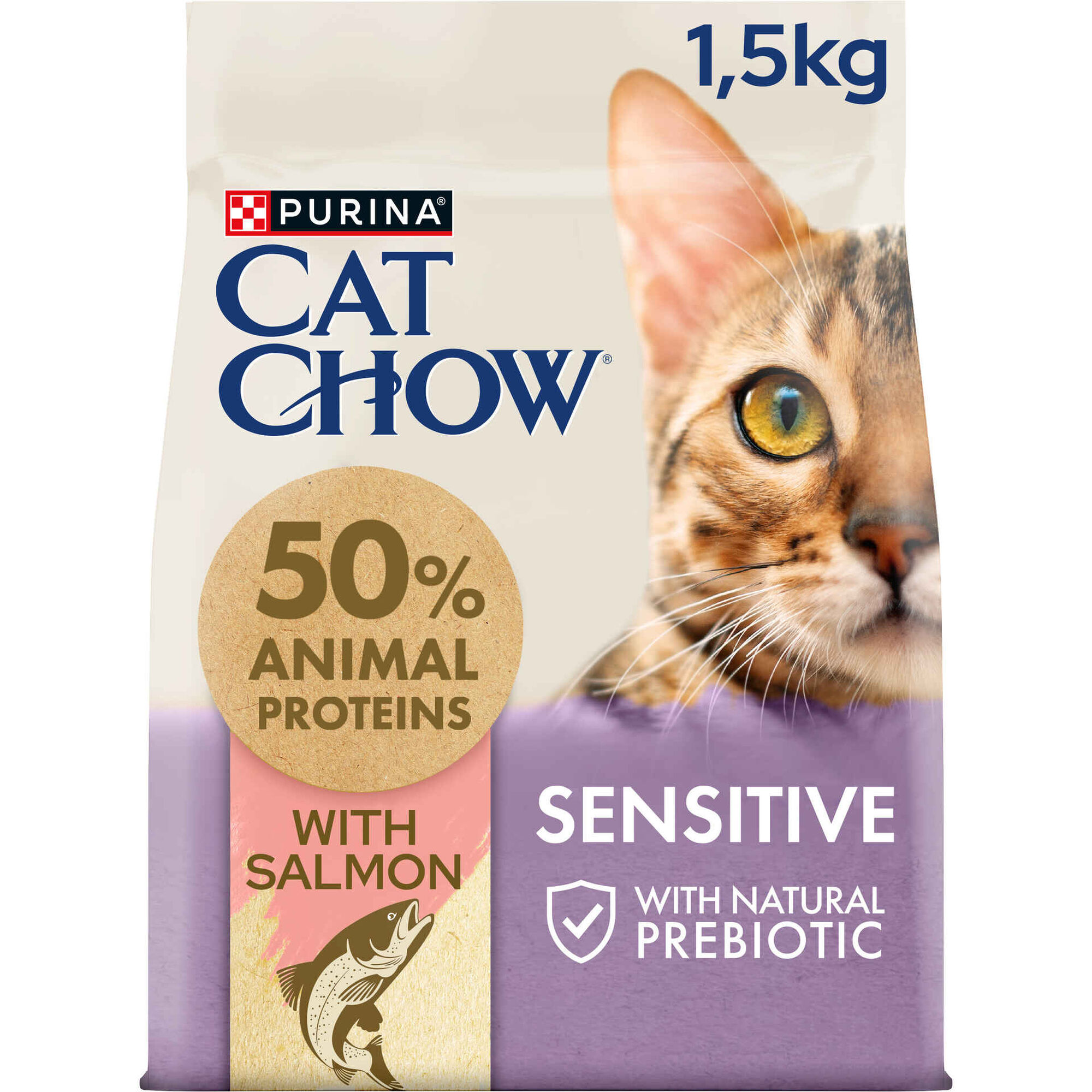 Ração para Gato Adulto Sensitive Salmão
