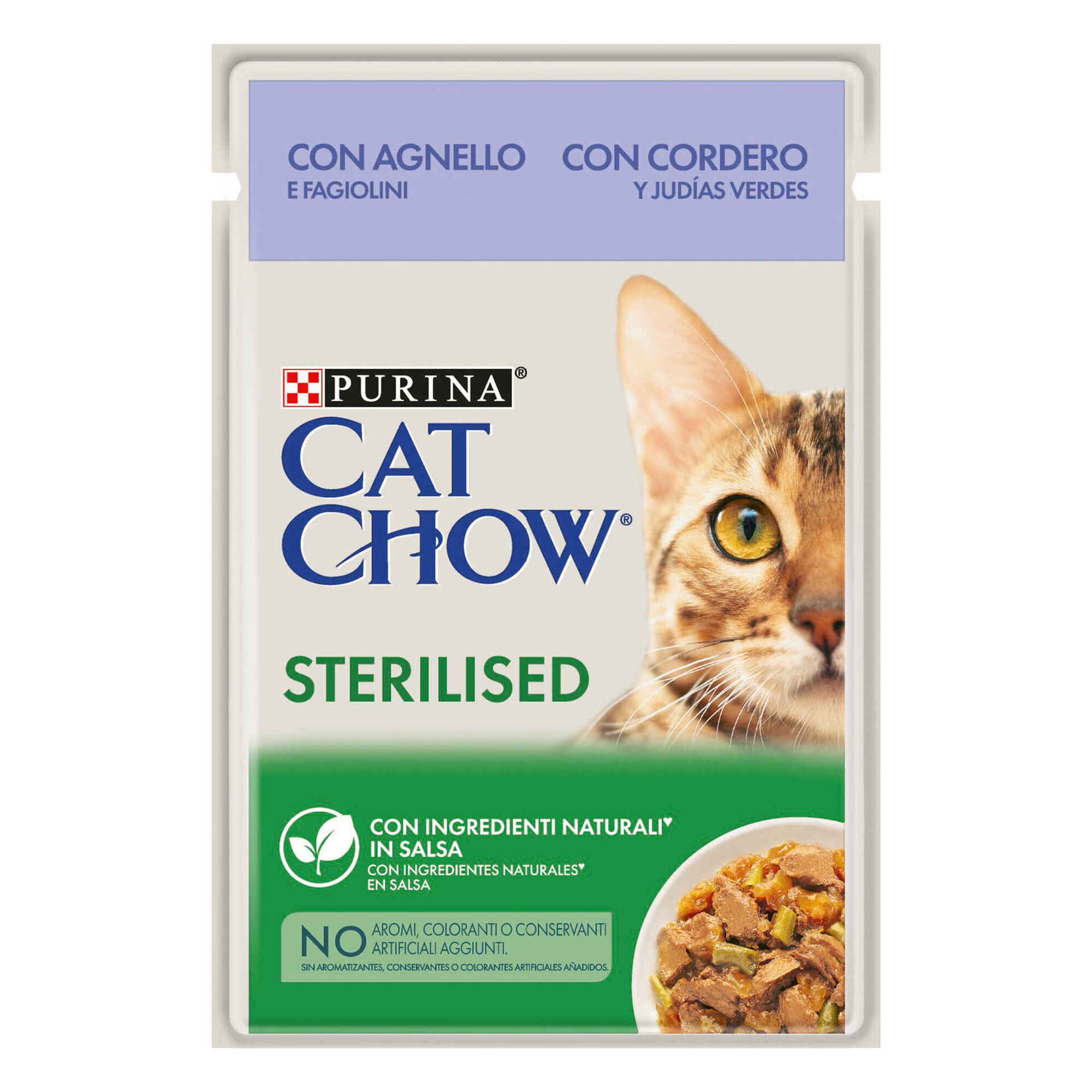 Comida Húmida para Gato Adulto Esterilizado Borrego