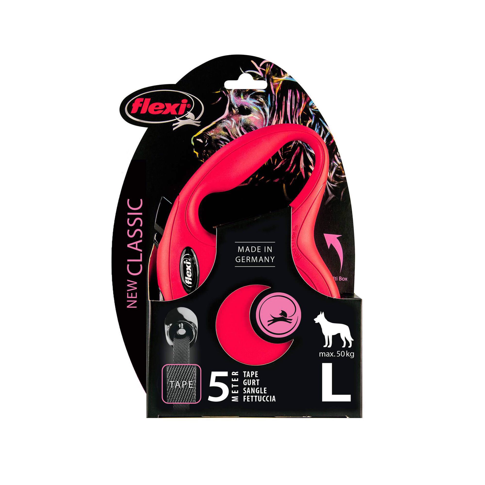 Trela para C&atilde;o New Classic Vermelha XS