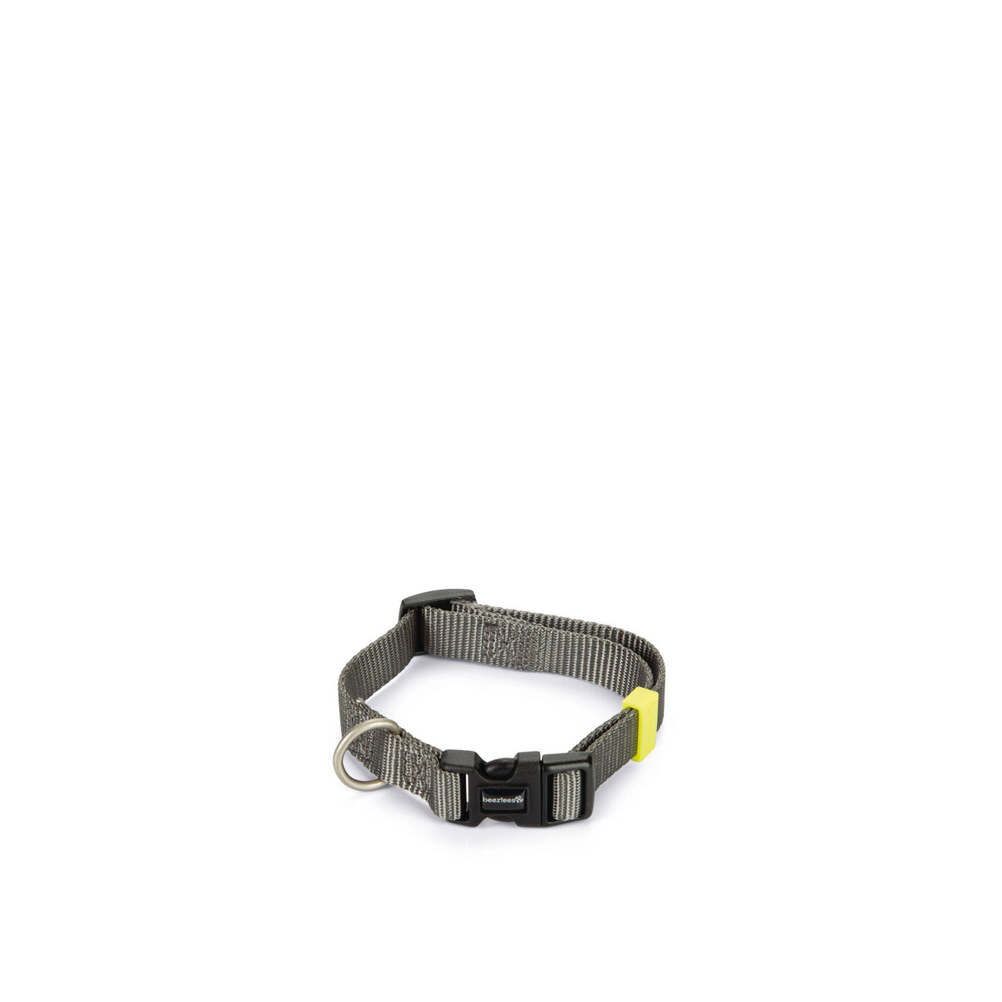 Coleira para Cão Cinza Claro Nylon