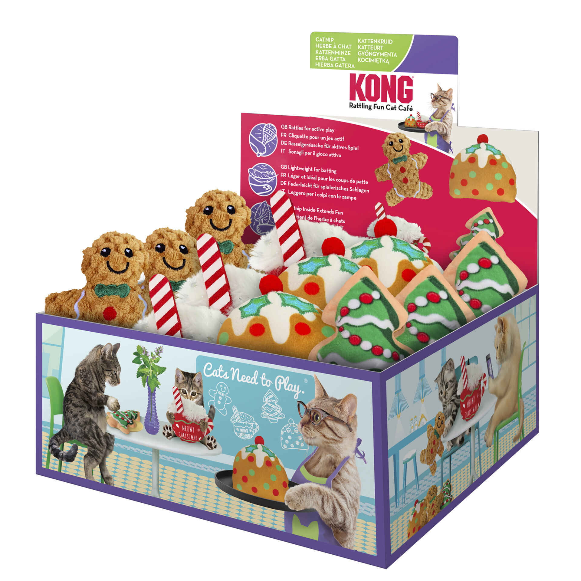 Brinquedo para Gato Natal V rios Modelos Kong ZU.pt