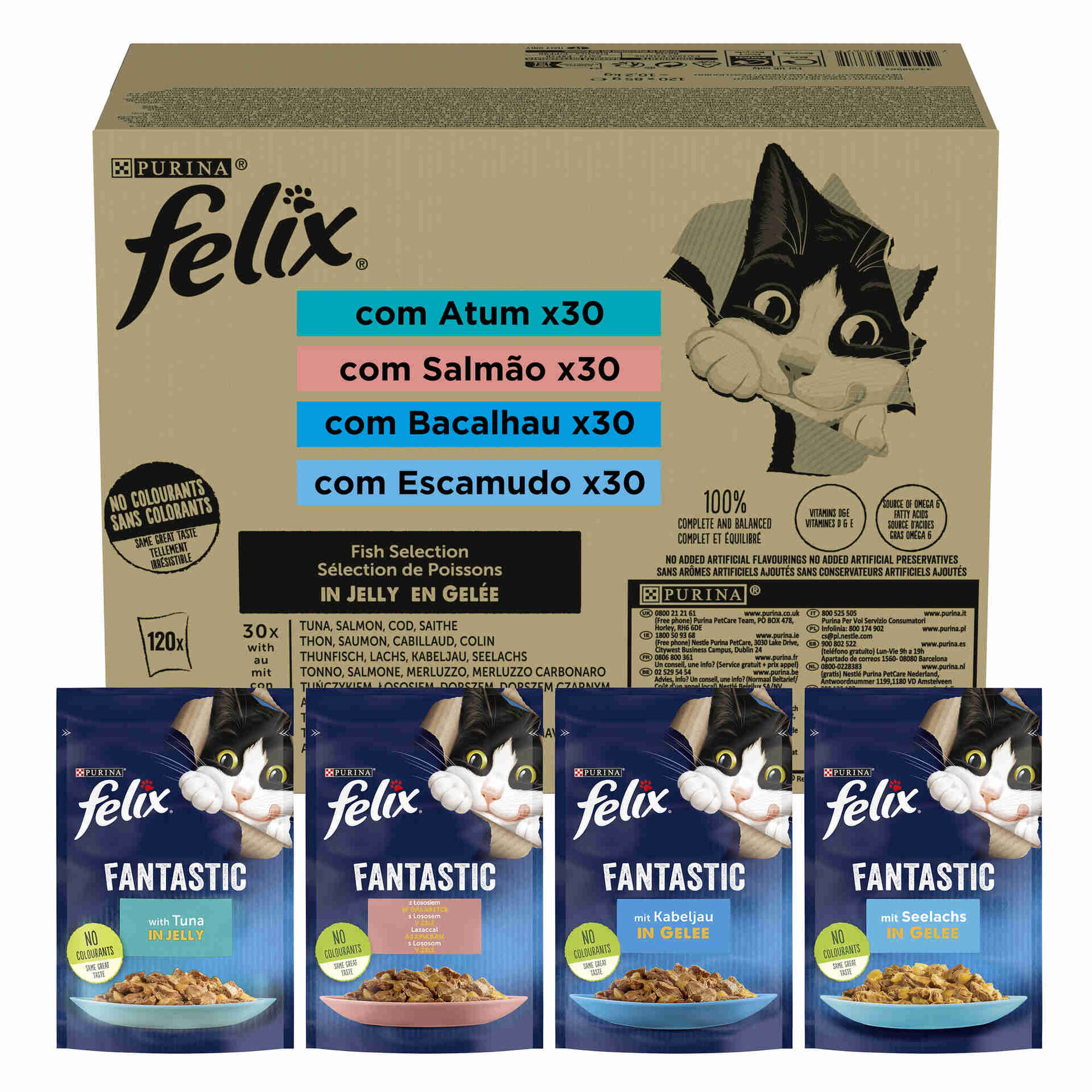 Comida Húmida para Gato Adulto Fantastic