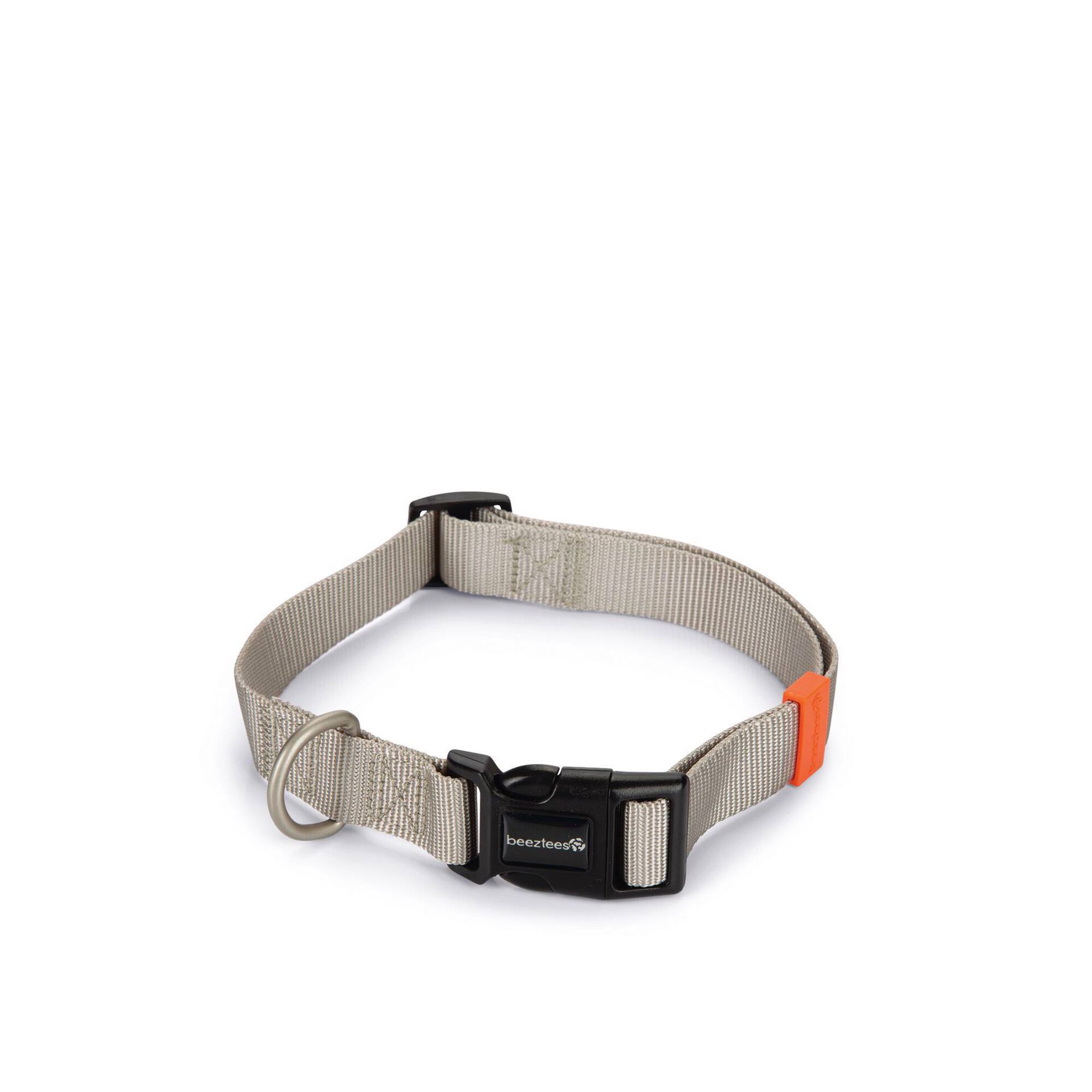 Coleira para Cão Cinza Claro Nylon