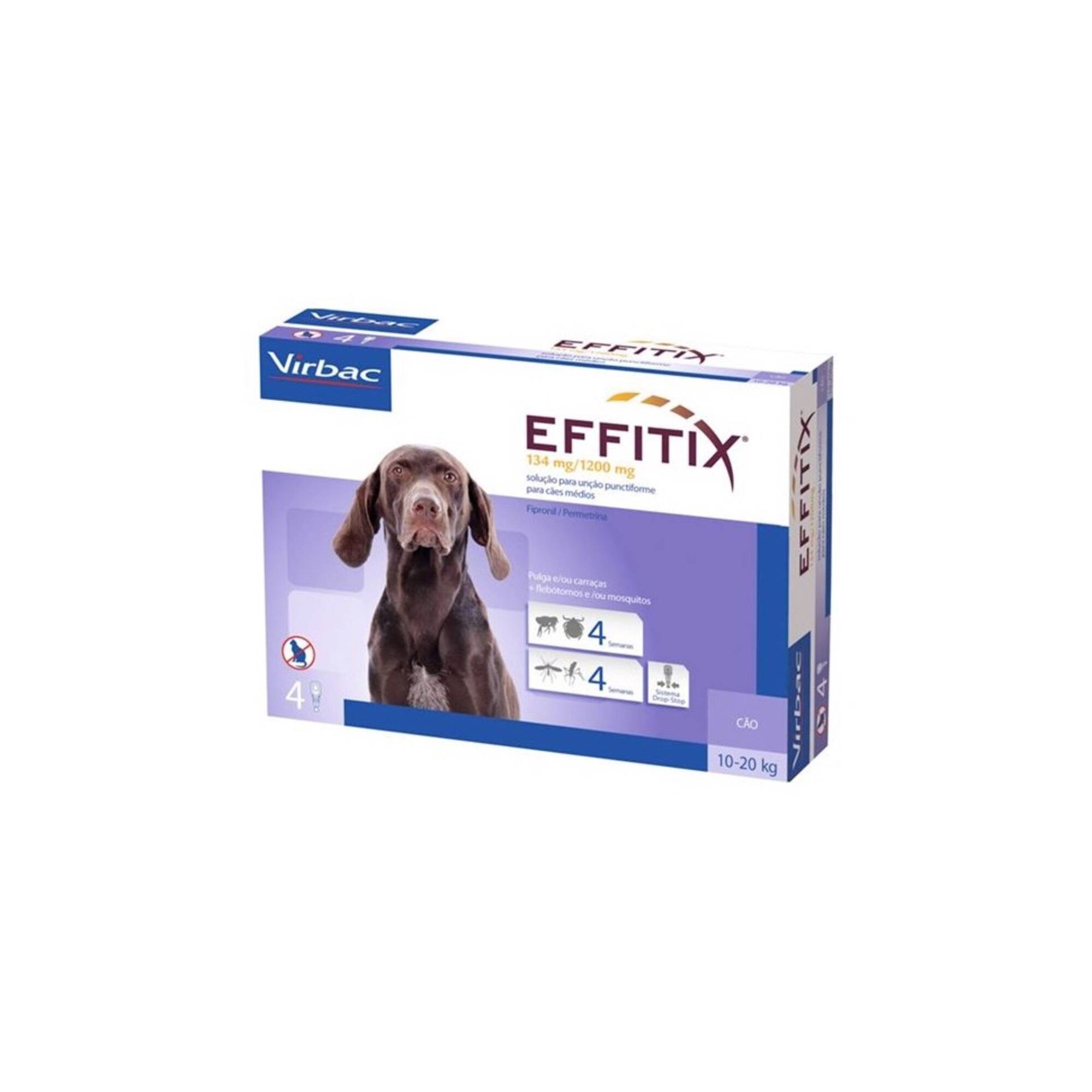 Pipeta Antiparasitária para Cão Effitix Roxo M